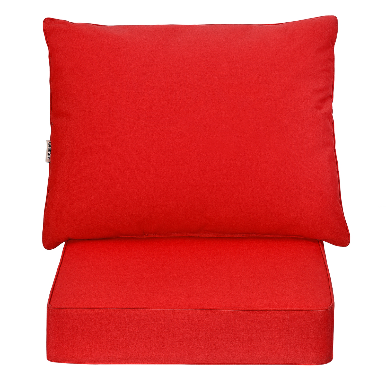 Ensemble de Coussins de Chaise à Assise Profonde de Marque Gymax 2 pièces Intérieur Extérieur Avec Corde Ceintures