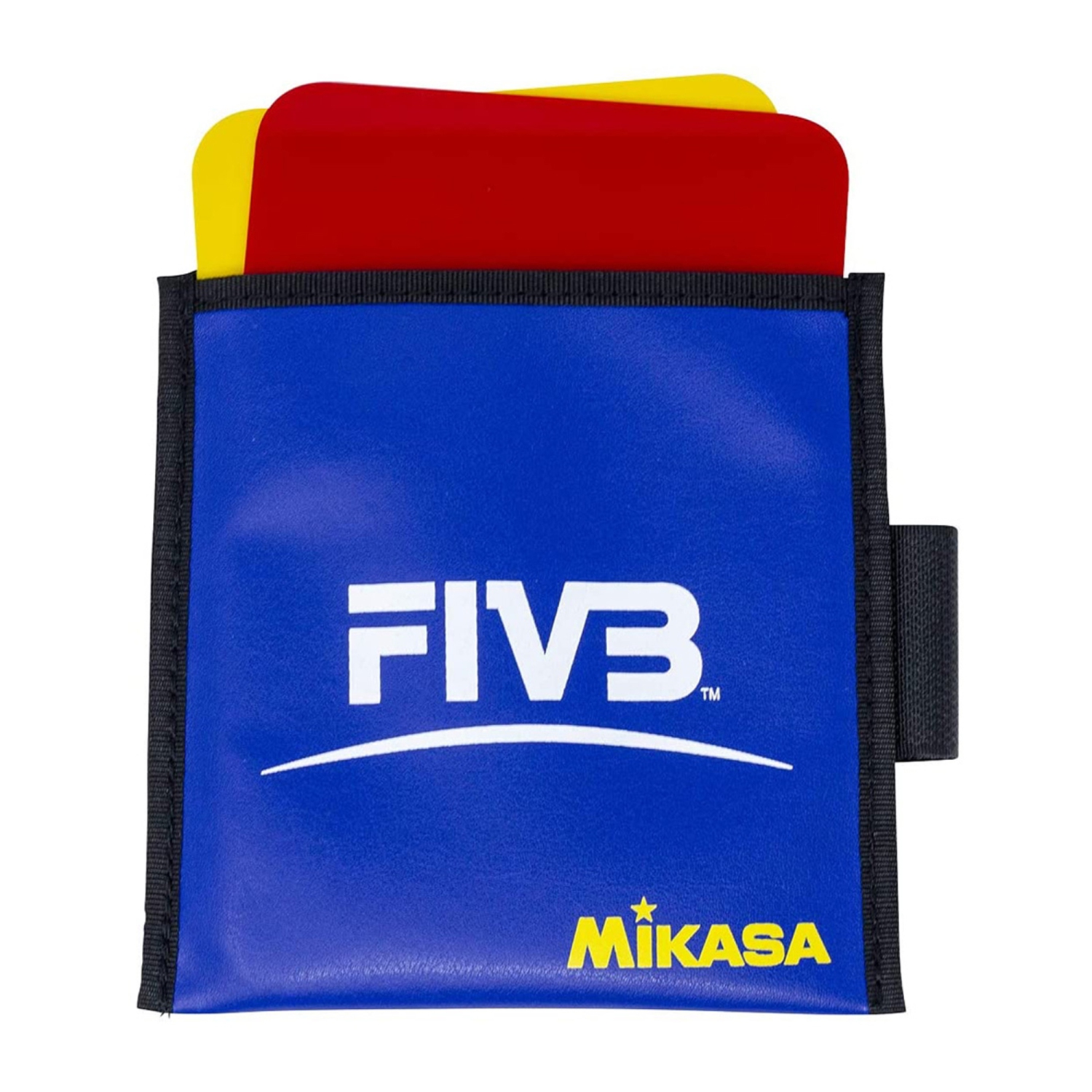 Mikasa VK Volleyball Referee Cards - FIVB Approved Penalty & Warning Cards With Leather Case Holder