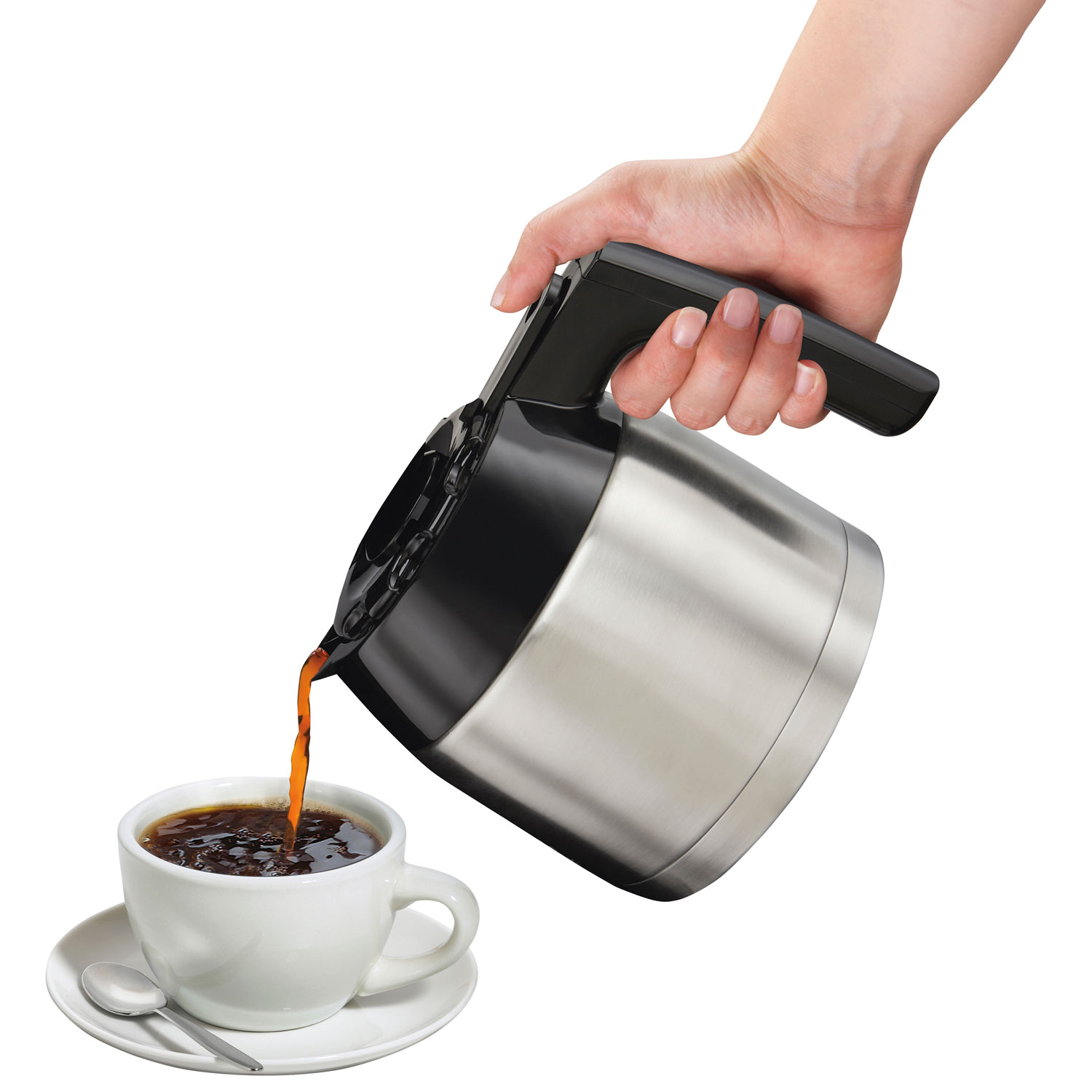 Hamilton Beach Programmable 8 Cup Coffee Maker, Thermal Carafe, Black – eko  Demo store