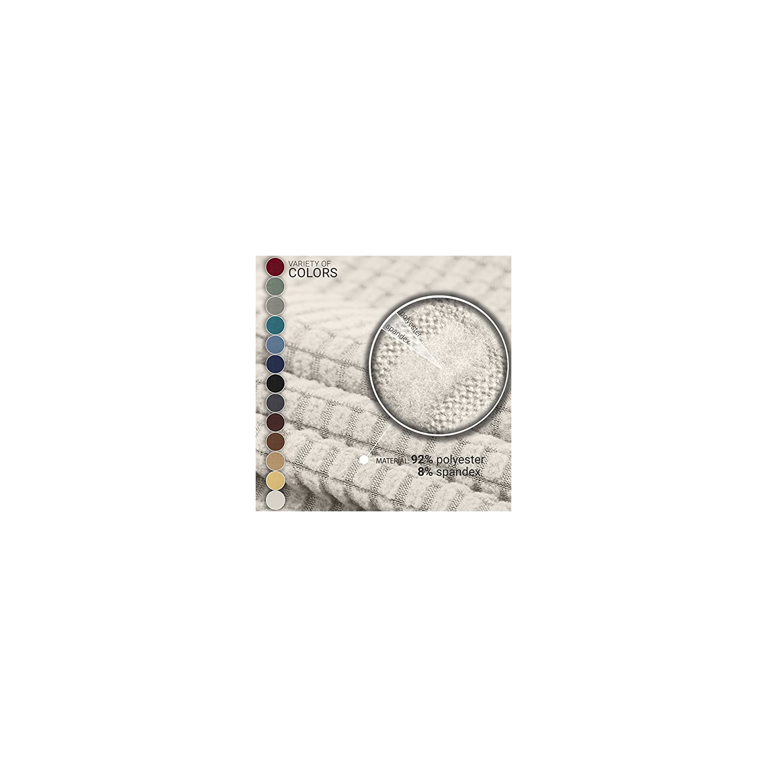 Jinamart Loveseat Slipcover Stretch Elastic Couch Cover Sofa 2 Seat, 1-Piece