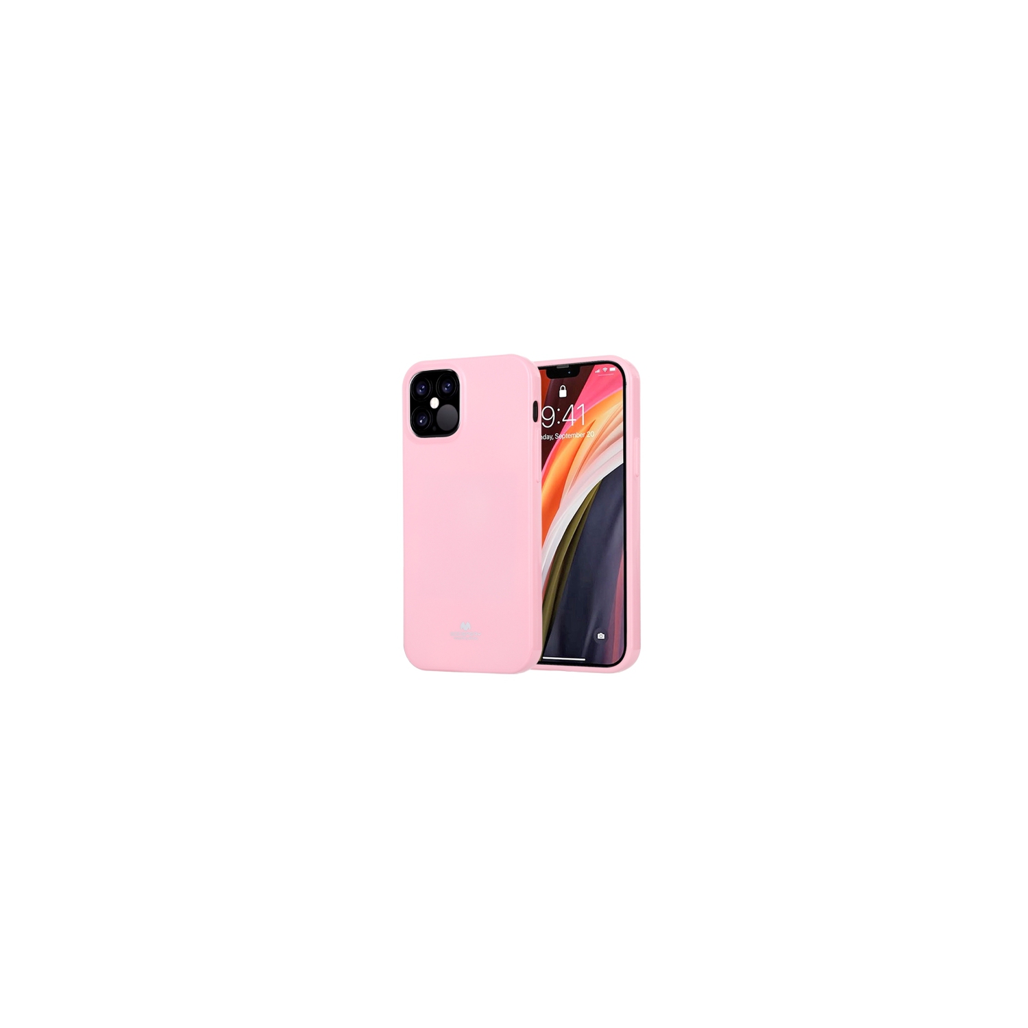 TopSave Goospery Pearl Jelly Slim Thin Rubber Case For Iphone 13 Pro Max(6.7"), Baby Pink