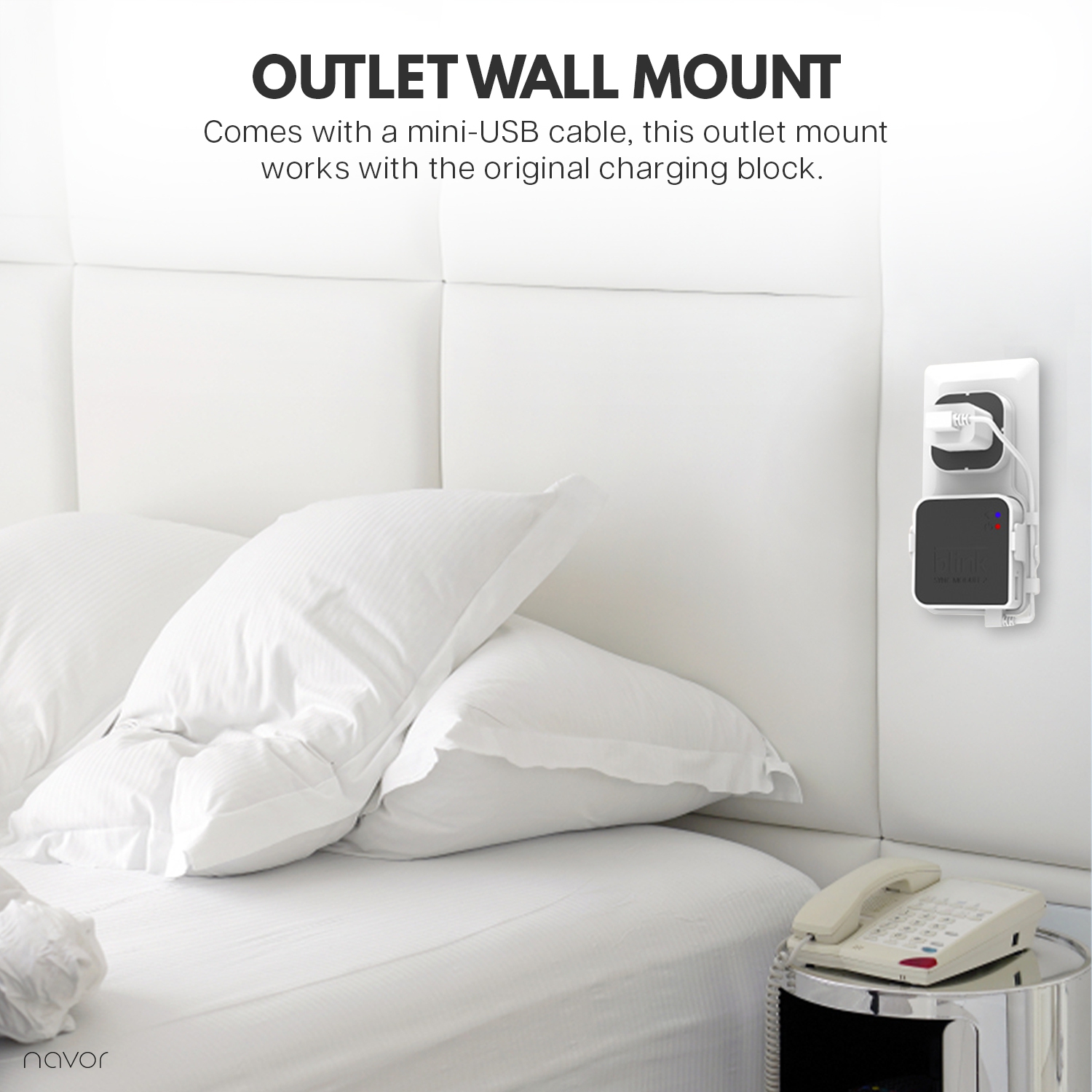 Ensemble de 2022 3 supports de caméra d’extérieur pour système de sécurité Blink avec support réglable de haute qualité à 360 degrés