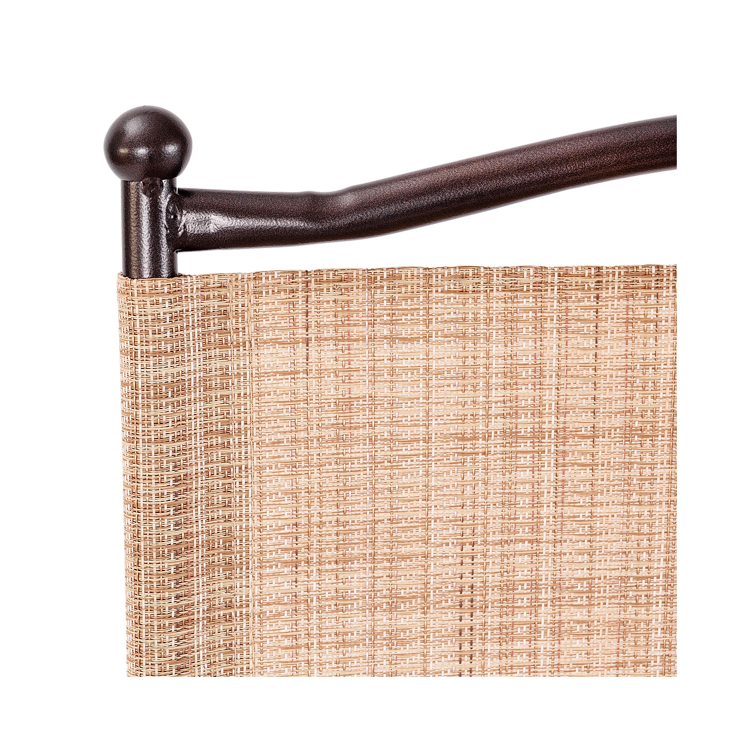 TopBuy – Chaise de camping pliante en 2 pièces avec dossier en toile, accoudoir et coussin