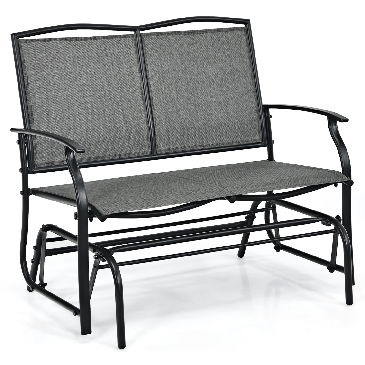 Costway Patio Glider Rocking Bench Double 2 Person Chair Loveseat Garden