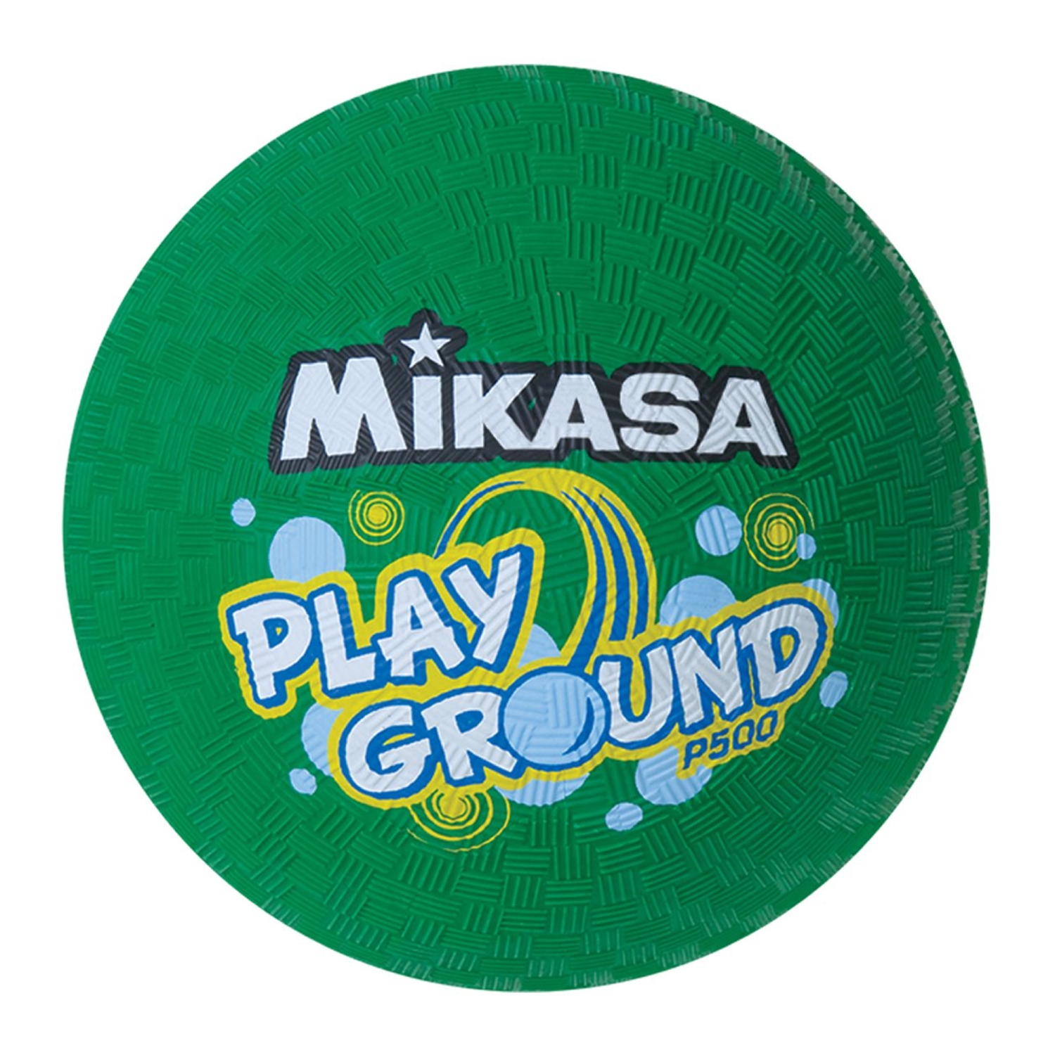 Mikasa Ballon de Cours de Récréation P500 - Balle En Caoutchouc Pour Jeunes Joueurs, Vert 5"