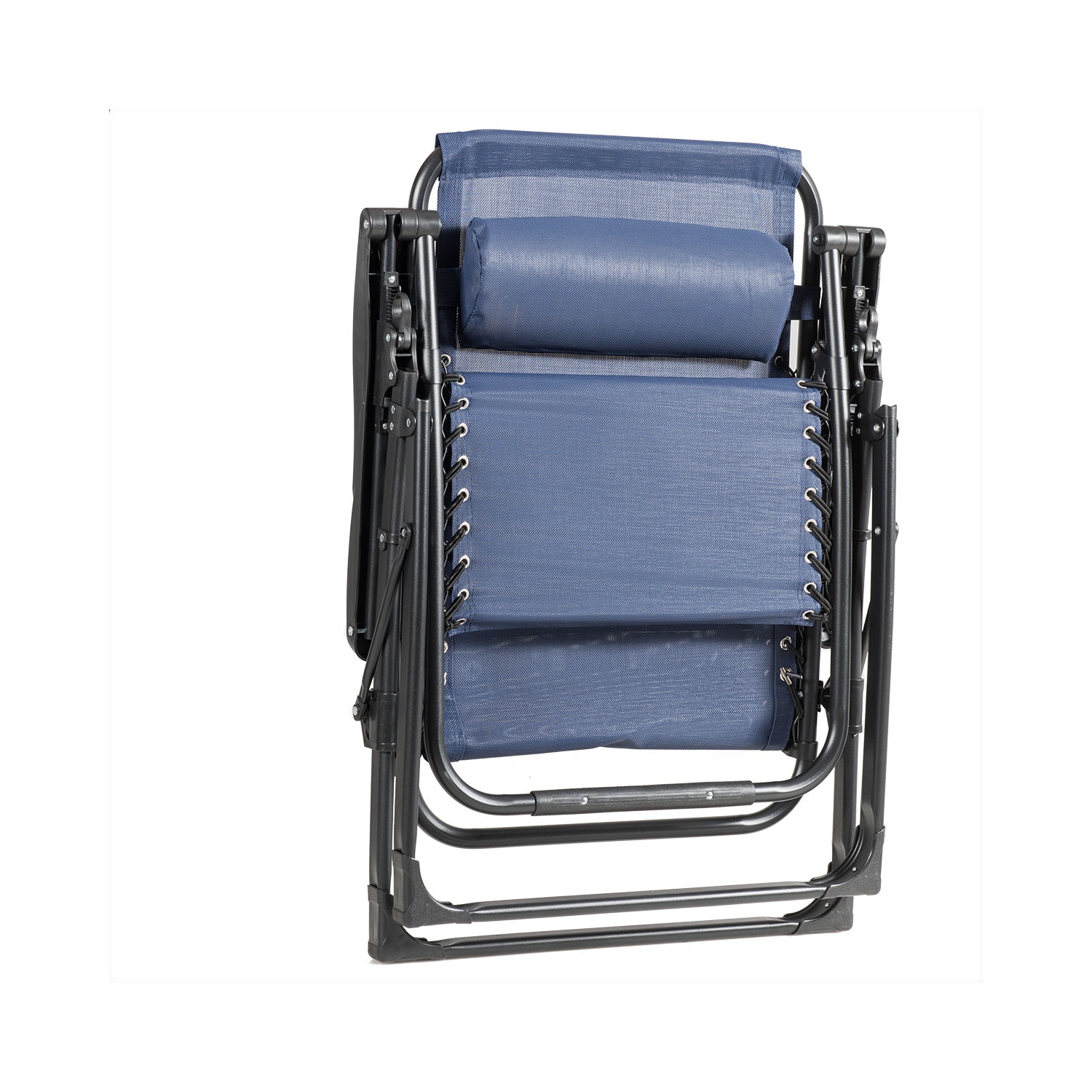 Topbuy Oversized Zero Gravity Lounge Chair Folding Recliner w/ Cup Holder & Pillow Navy Blue Wine Beige Black