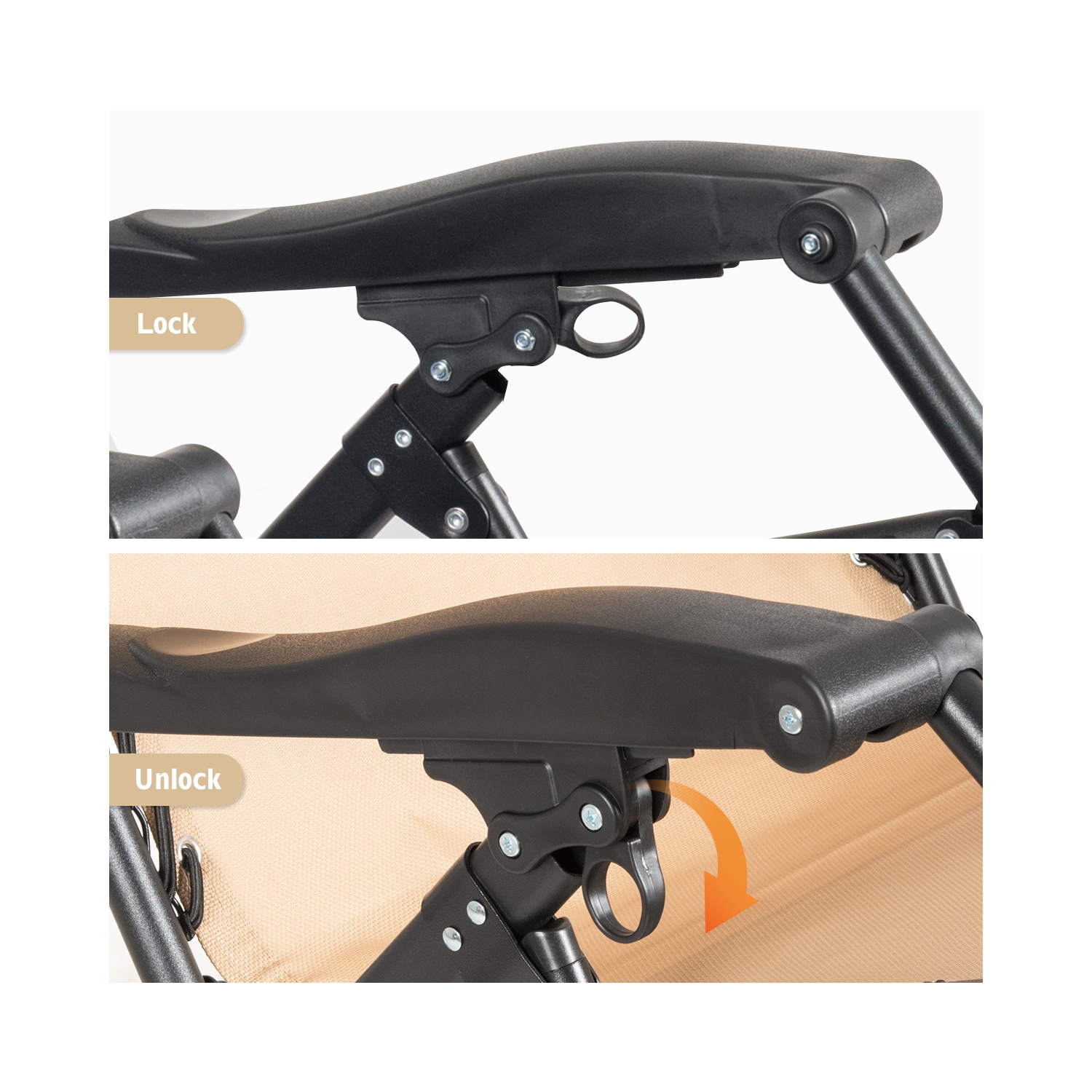 Topbuy Oversized Zero Gravity Lounge Chair Folding Recliner w/ Cup Holder & Pillow Navy Blue Wine Beige Black