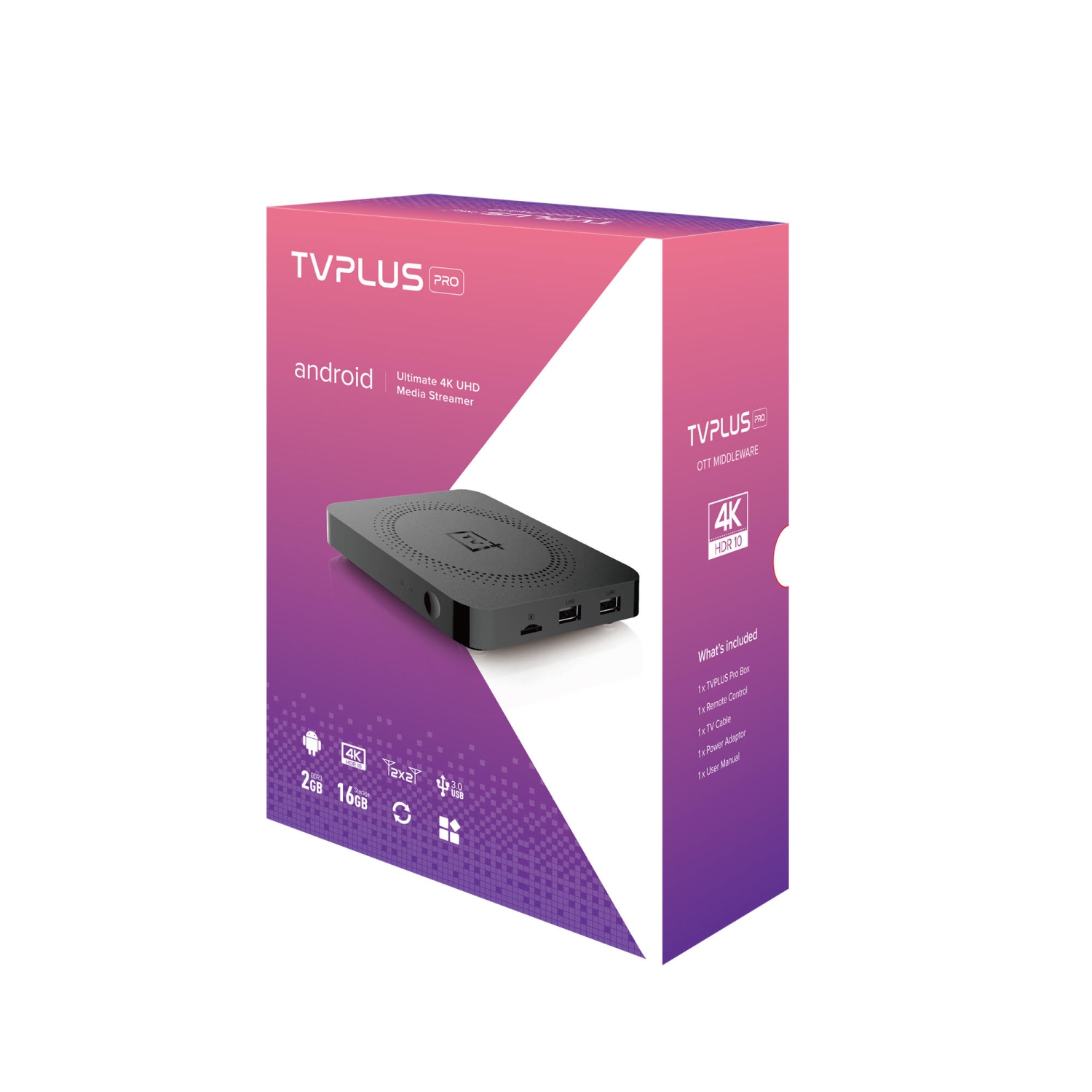 2021 IPTV TVPlus PRO Android 9.0 2GB+16GB IPTV SET TOP Smart TV Box 2.4/5G Duo Band Wifi 600M HDMI Schedule Record Function
