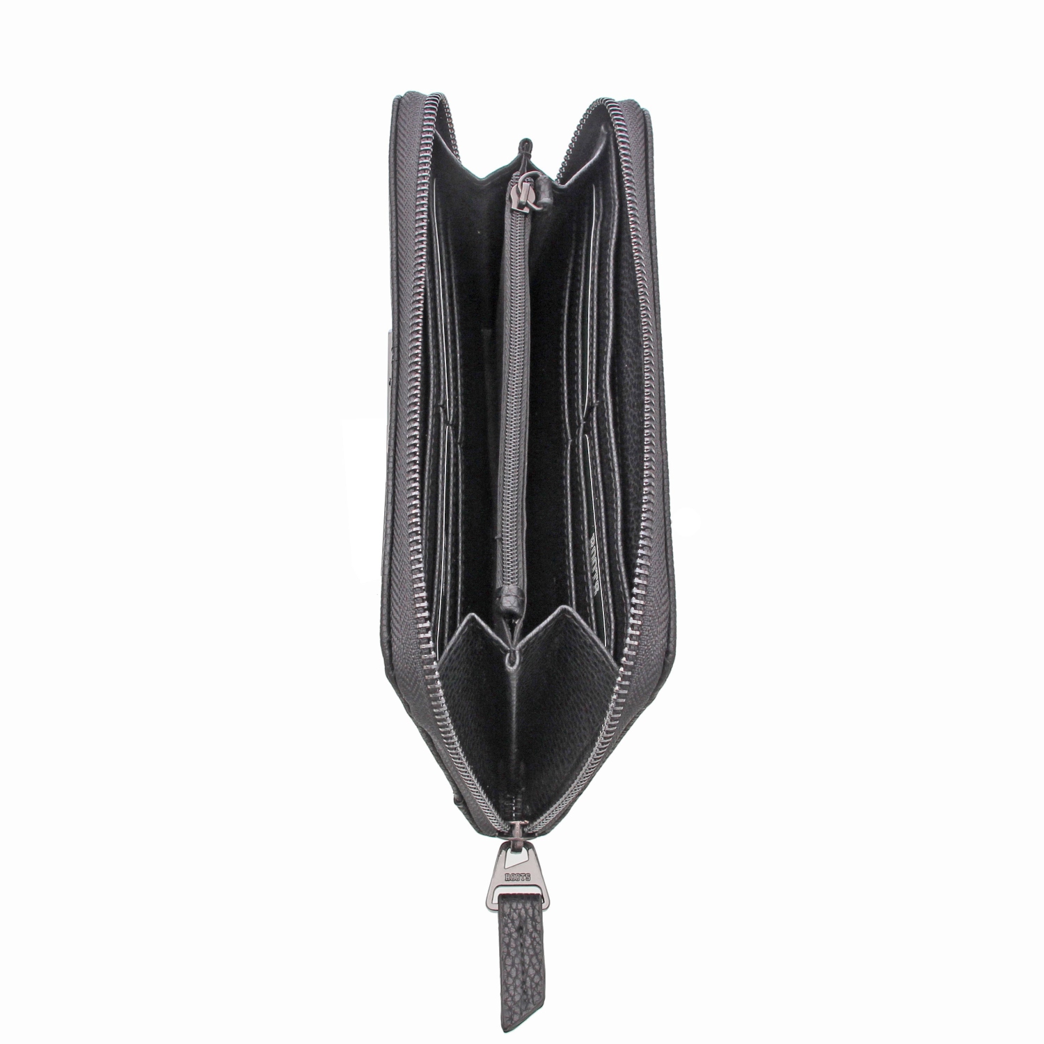 ROOTS Leather RFID Trifold Wallet