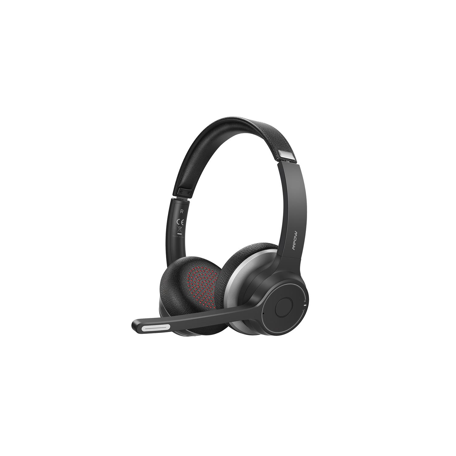 Mpow HC5 V5.0 Bluetooth Headset with Dual Mic, 22+Hrs Talk Time with CVC8.0 Noise Canceling Microphone - Open Box