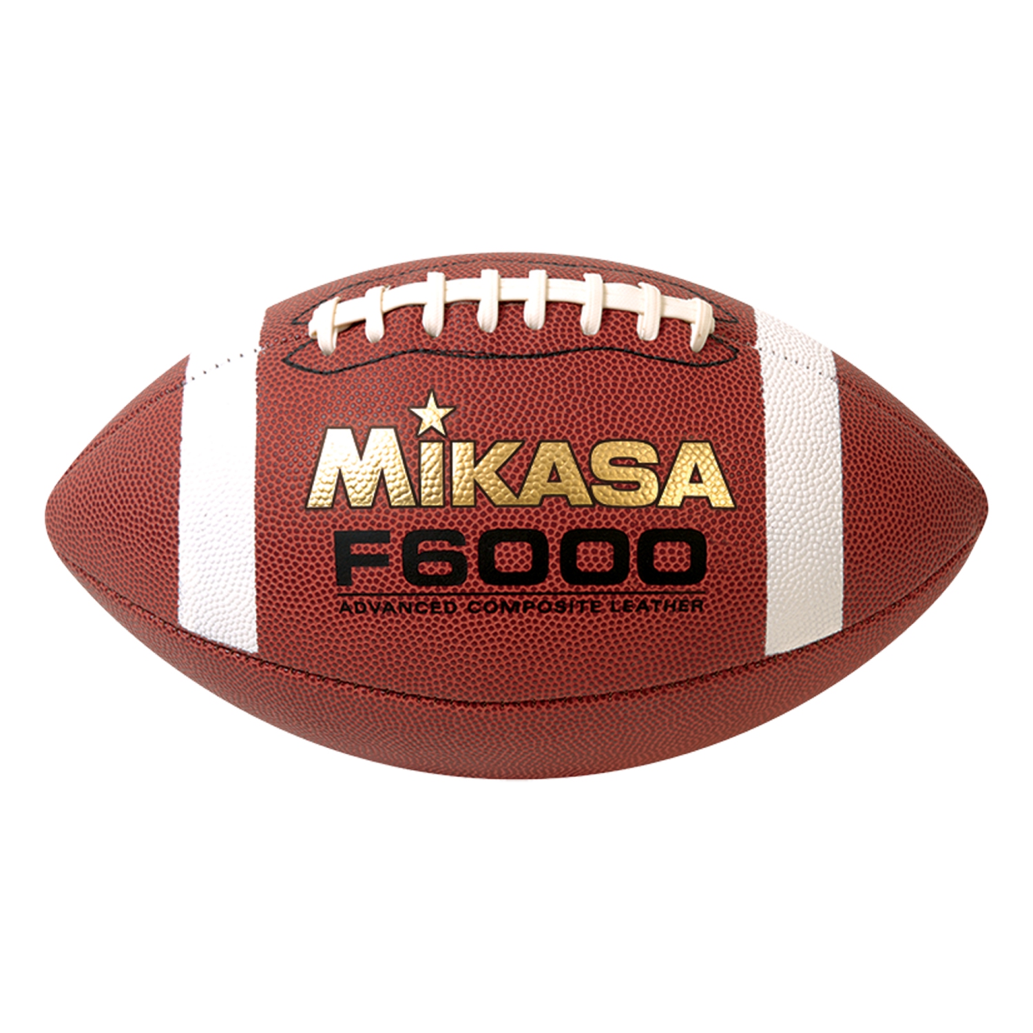 Mikasa F6000 Ballon de Football en Cuir Composite - Revêtement Avancé & Lacets Double à Fermeture, Taille Officielle 9
