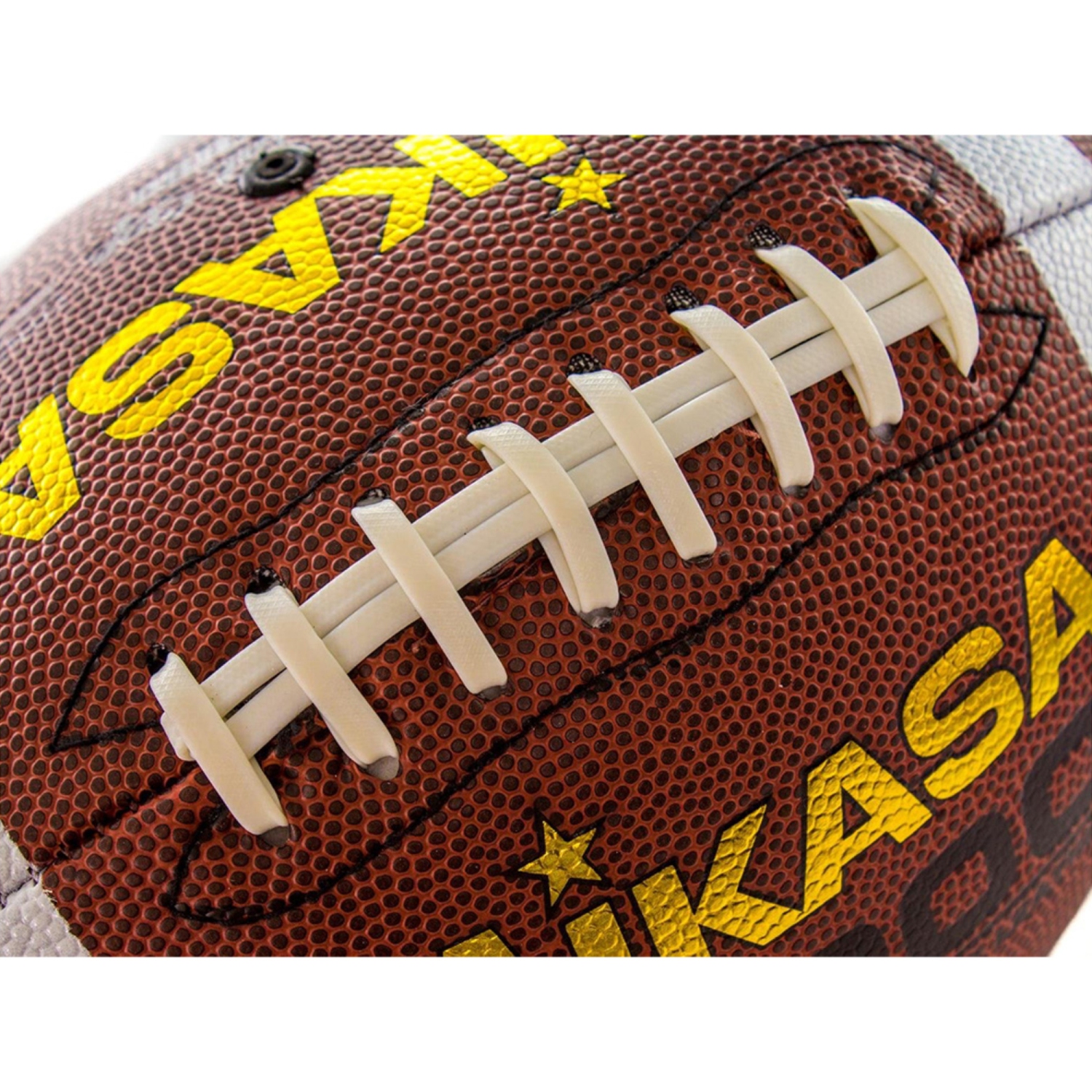 Mikasa F6000 Ballon de Football en Cuir Composite - Revêtement Avancé & Lacets Double à Fermeture, Taille Officielle 9