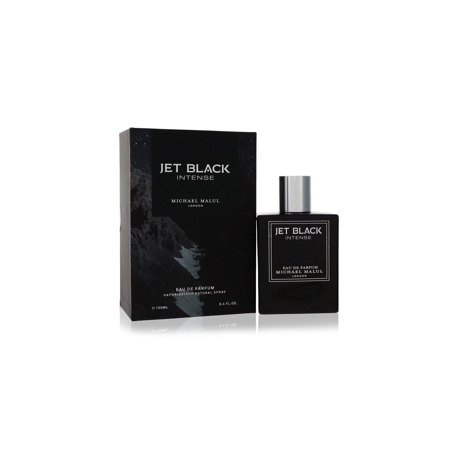 Jet Black Intense par Michael Malul Eau De Parfum Vaporisateur 3.4 oz