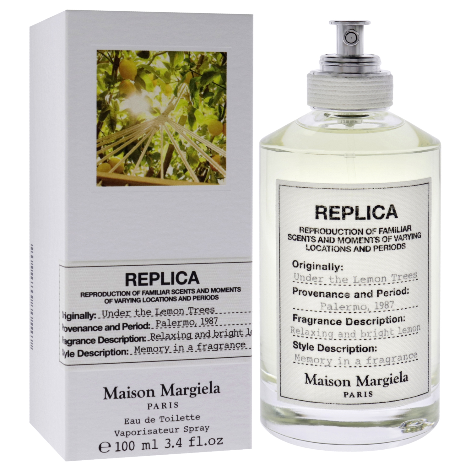 Replica Under The Lemon Trees by Maison Margiela Eau De Toilette Spray 3.4 oz