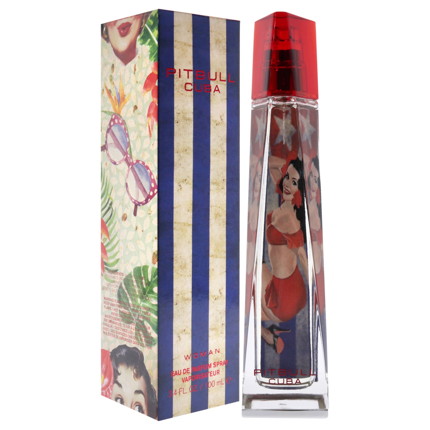 Pitbull Cuba by Pitbull Eau De Parfum Spray 3.4 oz