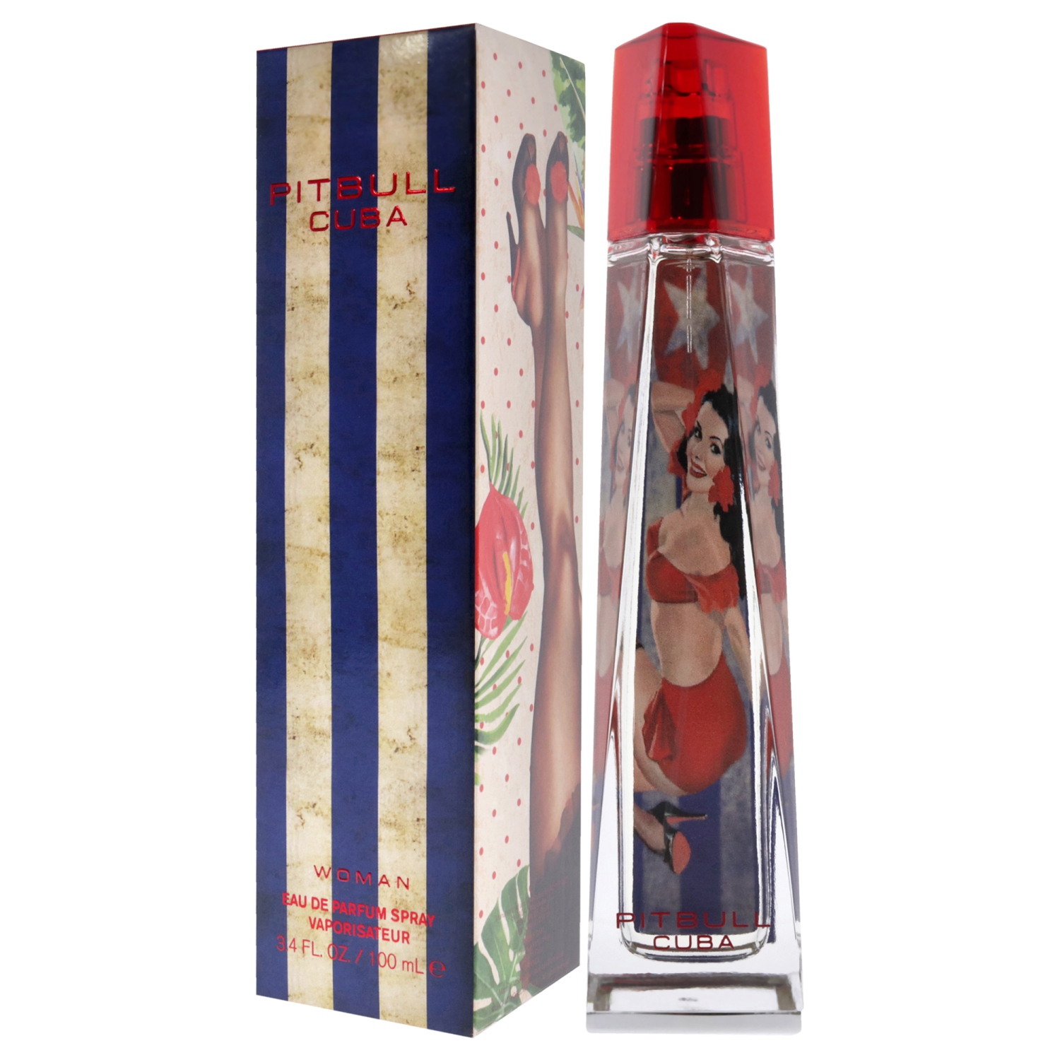 Pitbull Cuba by Pitbull Eau De Parfum Spray 3.4 oz
