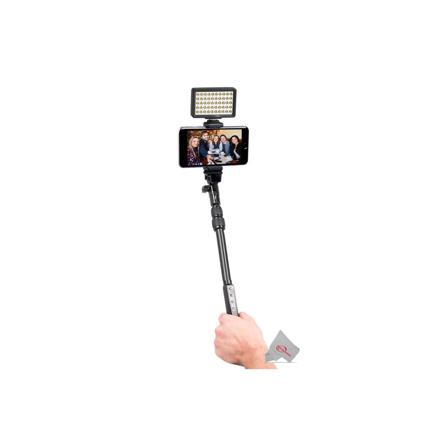 Vivitar Super Powerful Smartphone 50 LED Video Light for Podcasting Vlogging and Videoconferencing