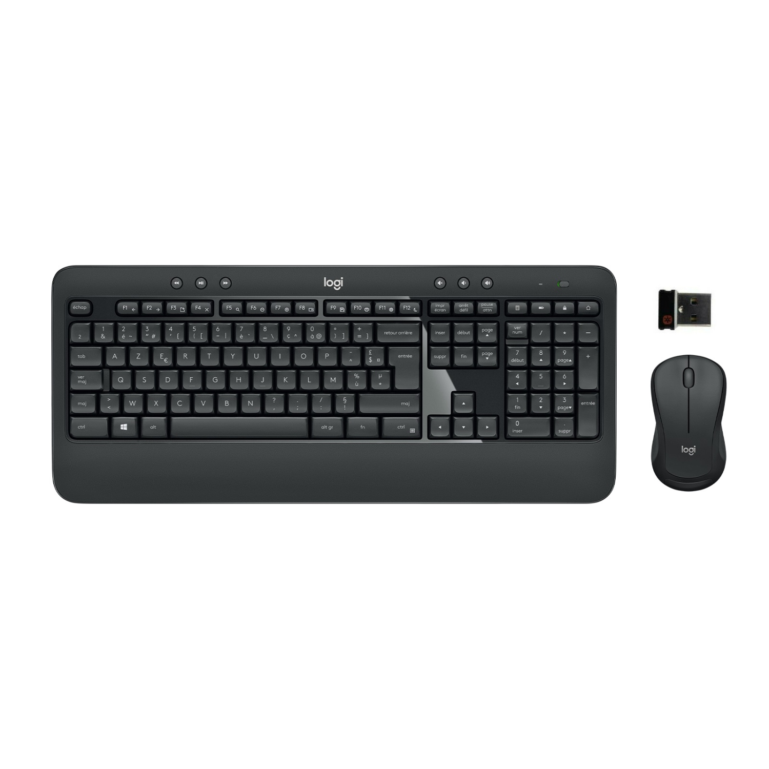 Remis à neuf Logitech MK540 sans fil COMBO K540 clavier et souris M310 USB Unifying 920-008672 - disposition française