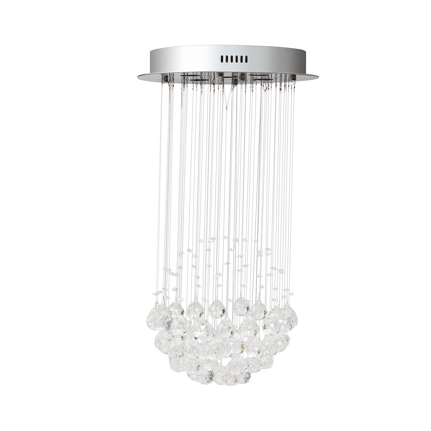 TopBuy – Lustre de cristal moderne encastré avec boules de cristal