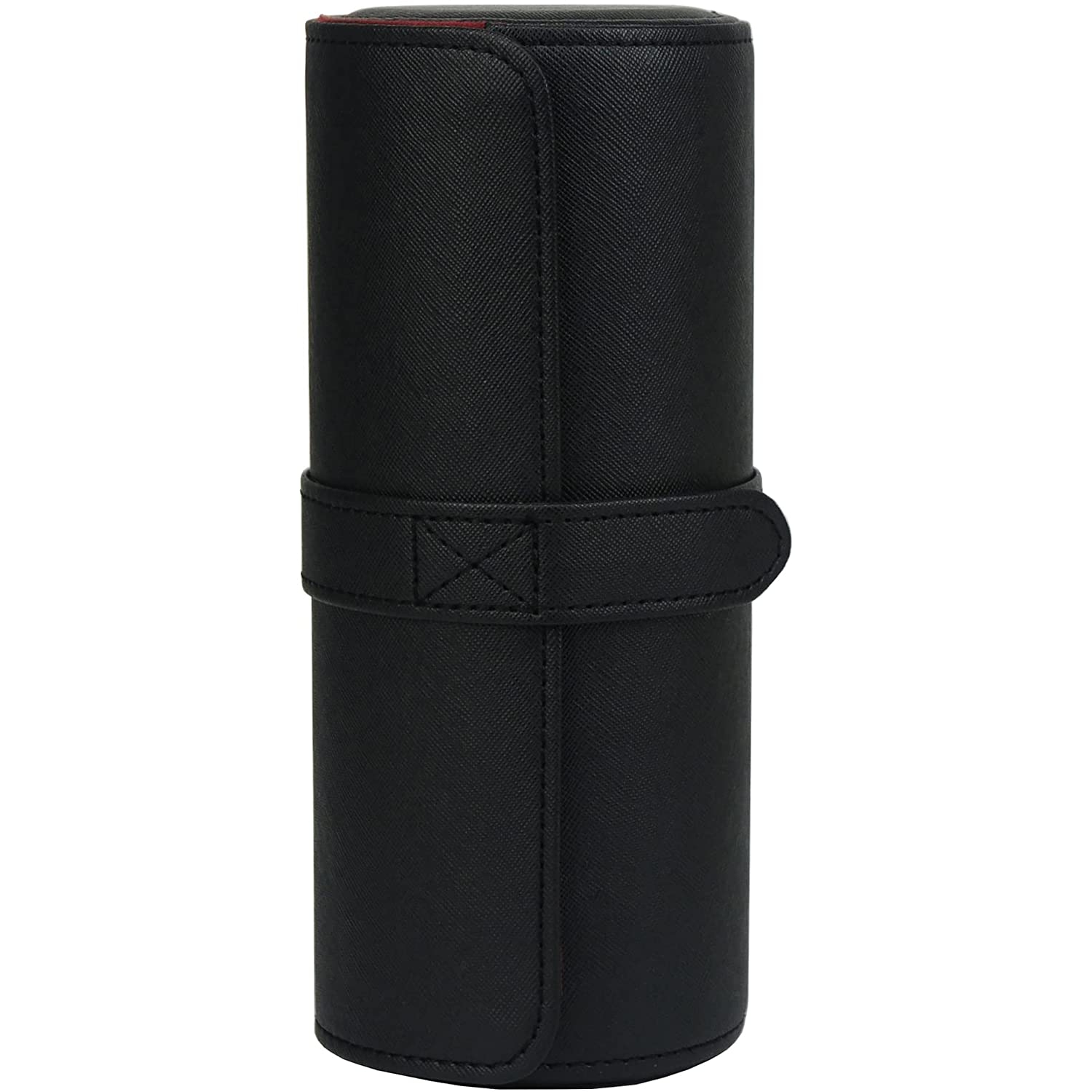 3 Slot PU Leather Roll Watch Case Jewelry Organizer and Valet for Men/Women