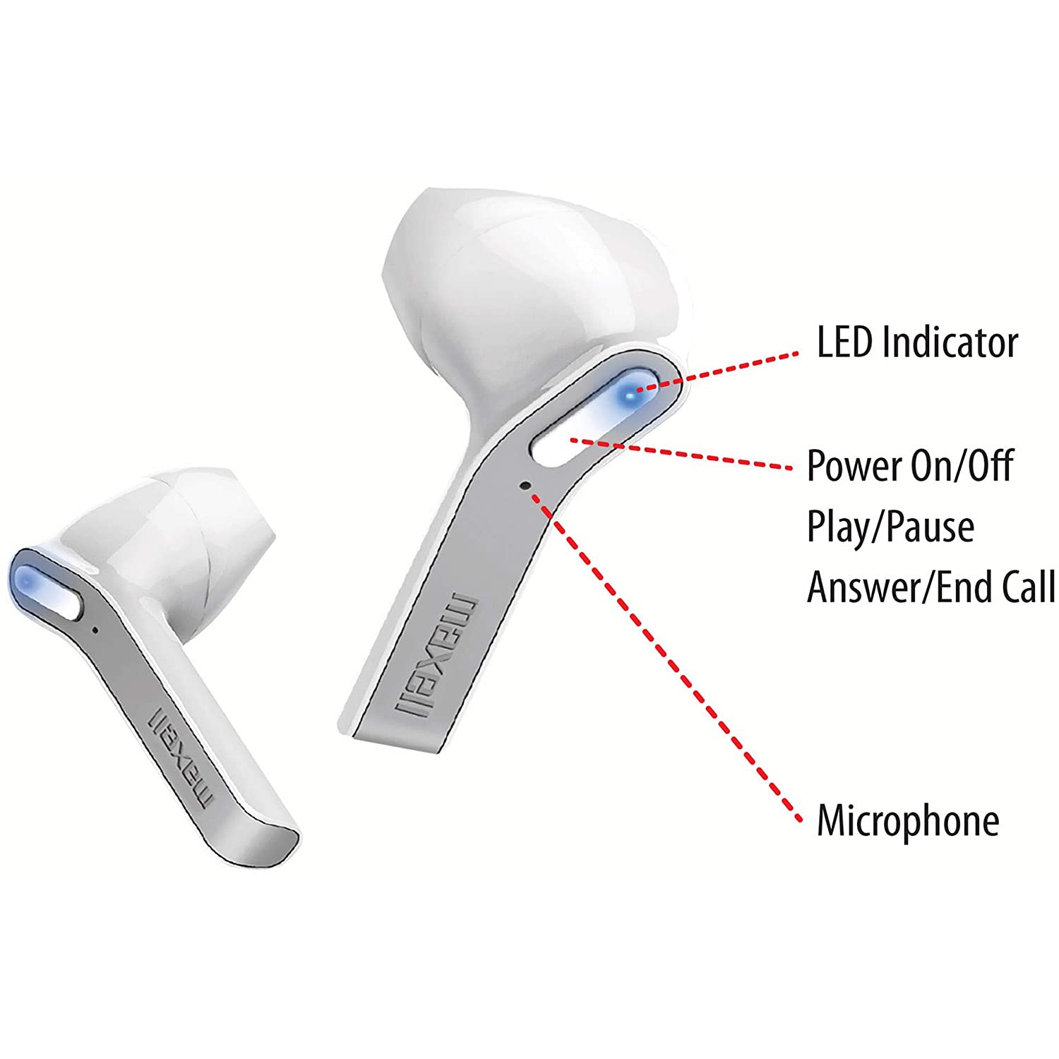 Maxell Jelleez True Wireless Earbuds Bluetooth® & Mic
