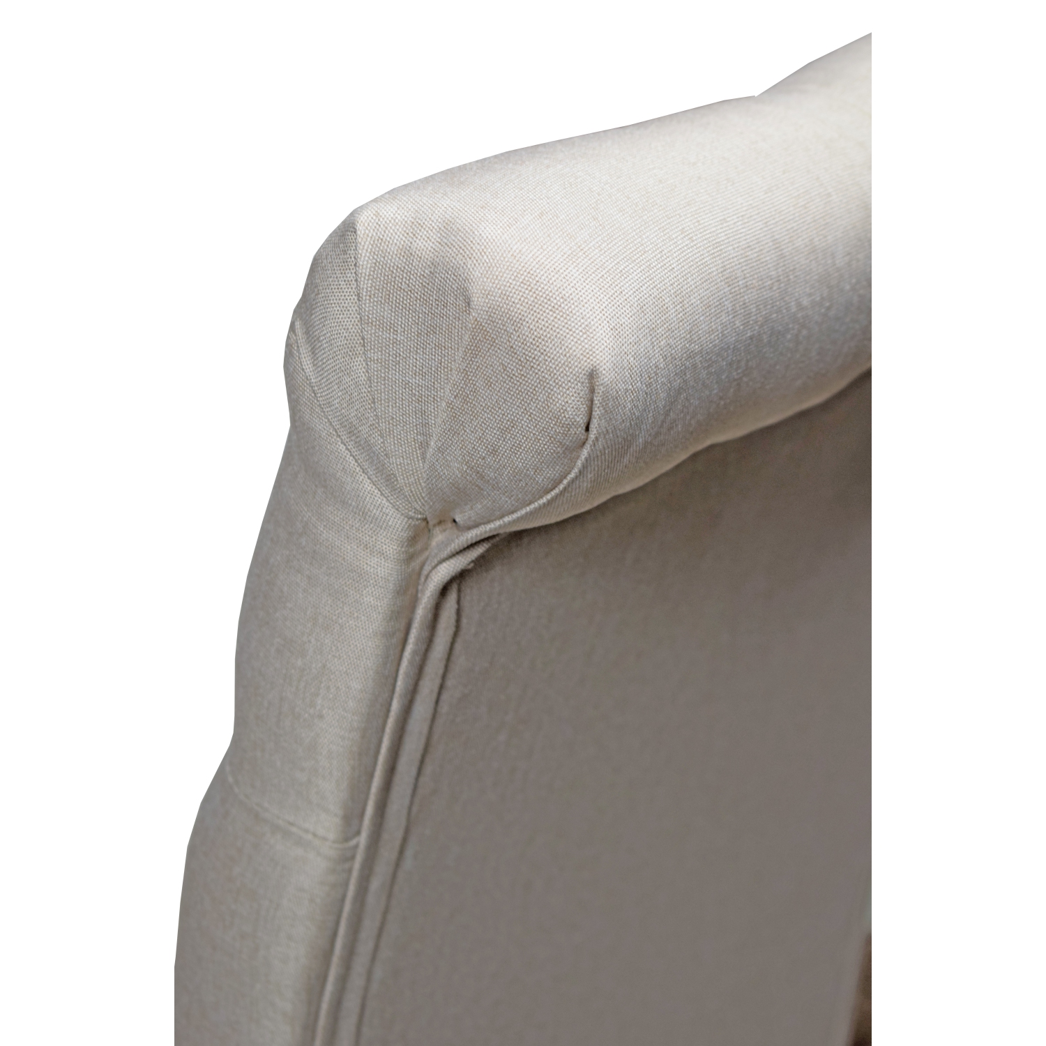 Beige Dining Chair Roxy with Espresso Legs