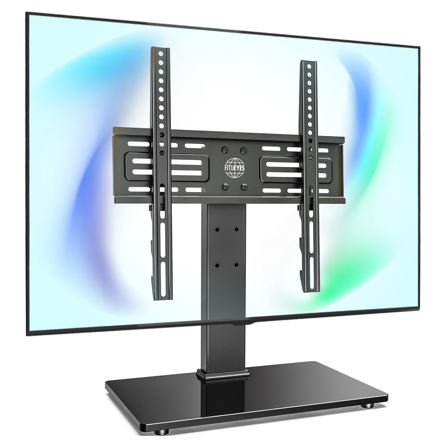 FITUEYES TV Stand Table for 27 to 55 inch TVs Stand with Mount and Height Adjustable Max VESA 400x400 mm