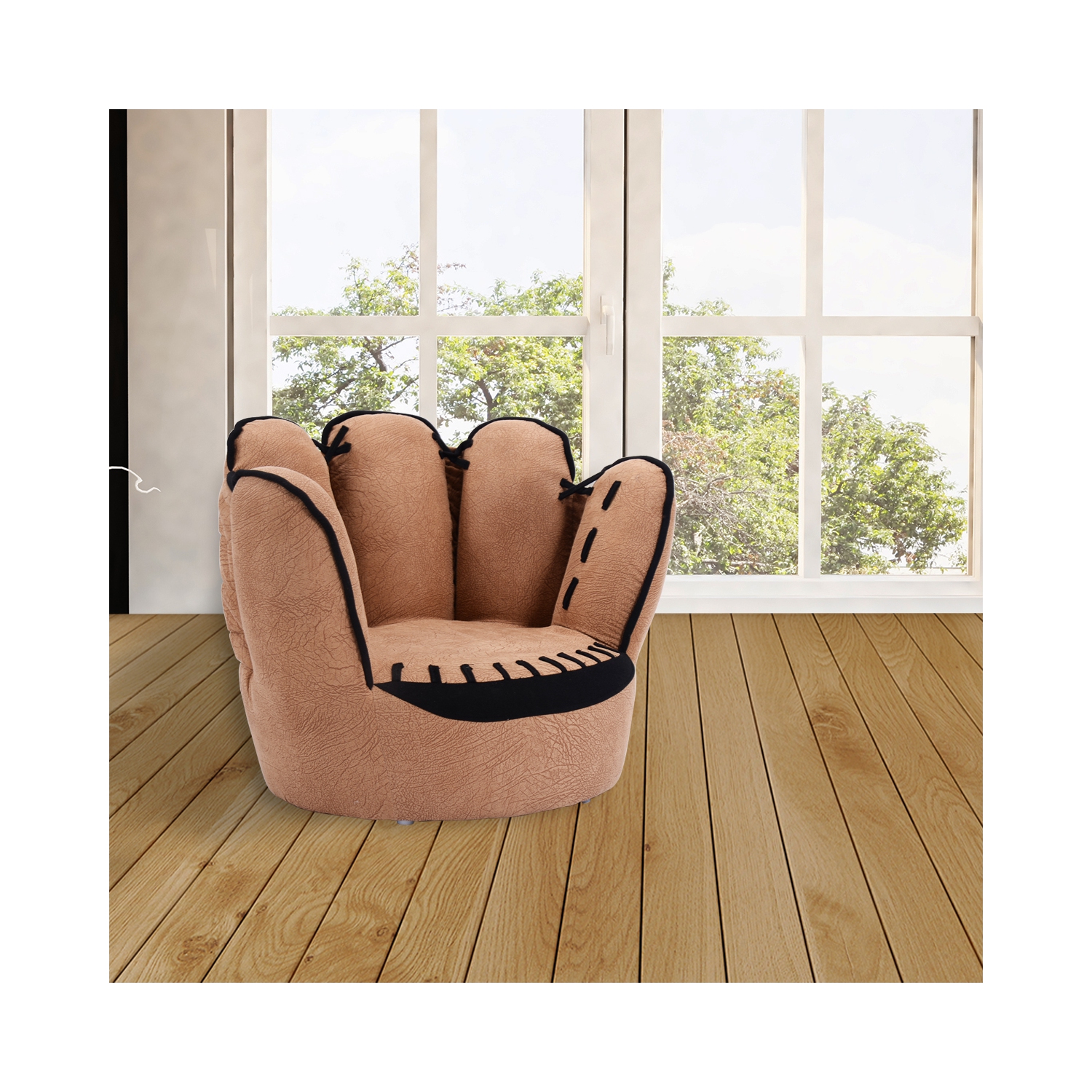 Topbuy Kids Armrest Sofa Five Finger Children Leisure Upholstered Chair