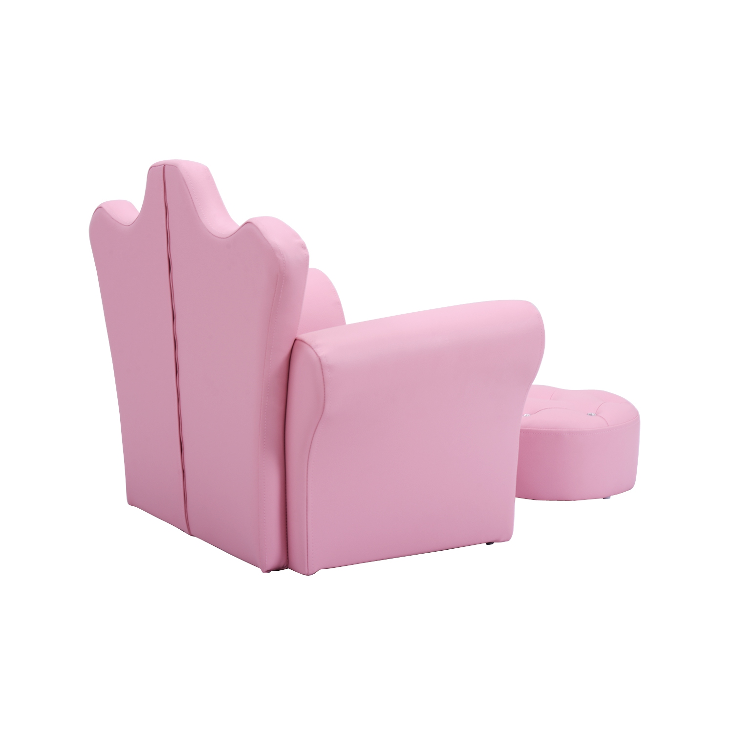 TopBuy – Fauteuil de loisirs pour tout-petits avec accoudoirs et canapé-éponge pour enfants, rose