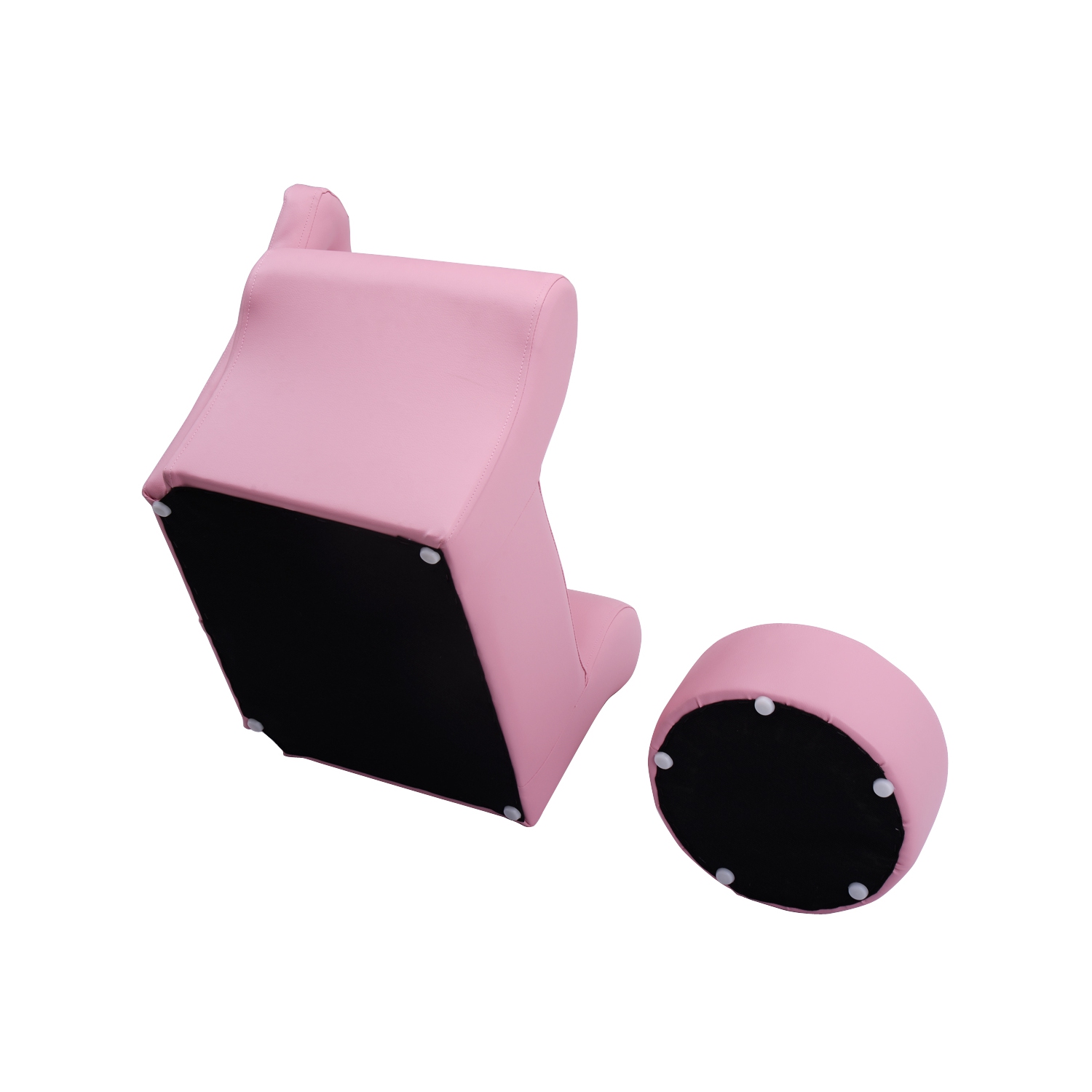 TopBuy – Fauteuil de loisirs pour tout-petits avec accoudoirs et canapé-éponge pour enfants, rose