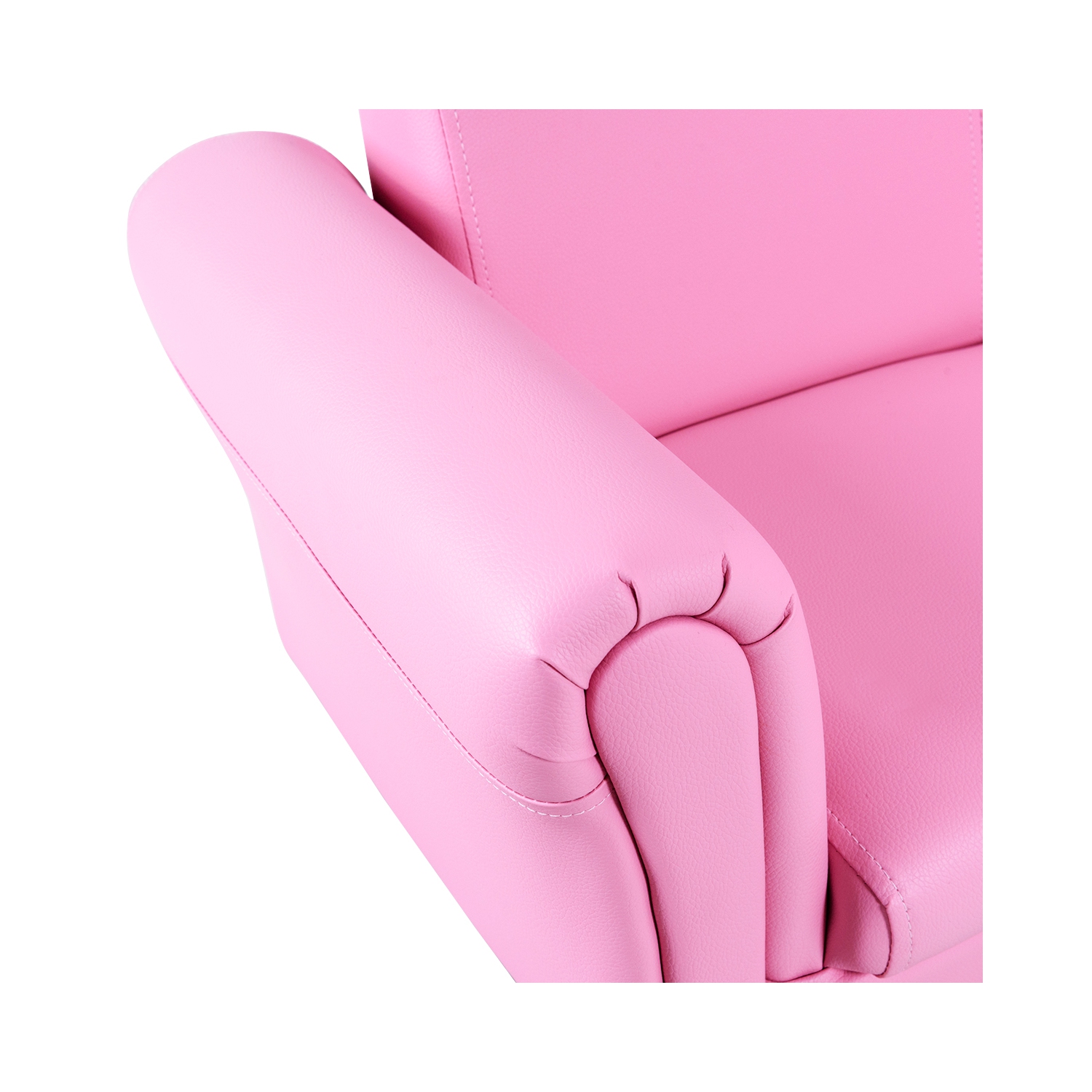 Topbuy Kids Sofa Upholstered Lounge Children Couch Ottoman w/ Armrest