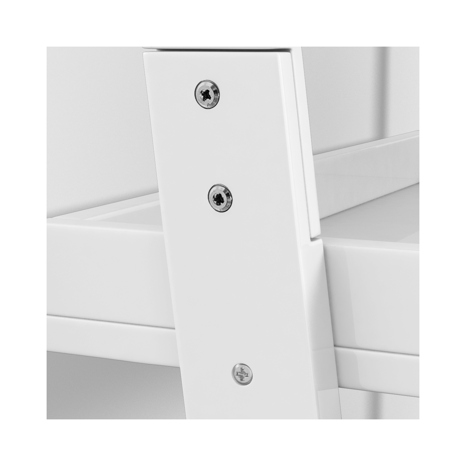 Topbuy 5 Layers Display Shelves Bookcase Shelving Unit Storage Wall Stand White