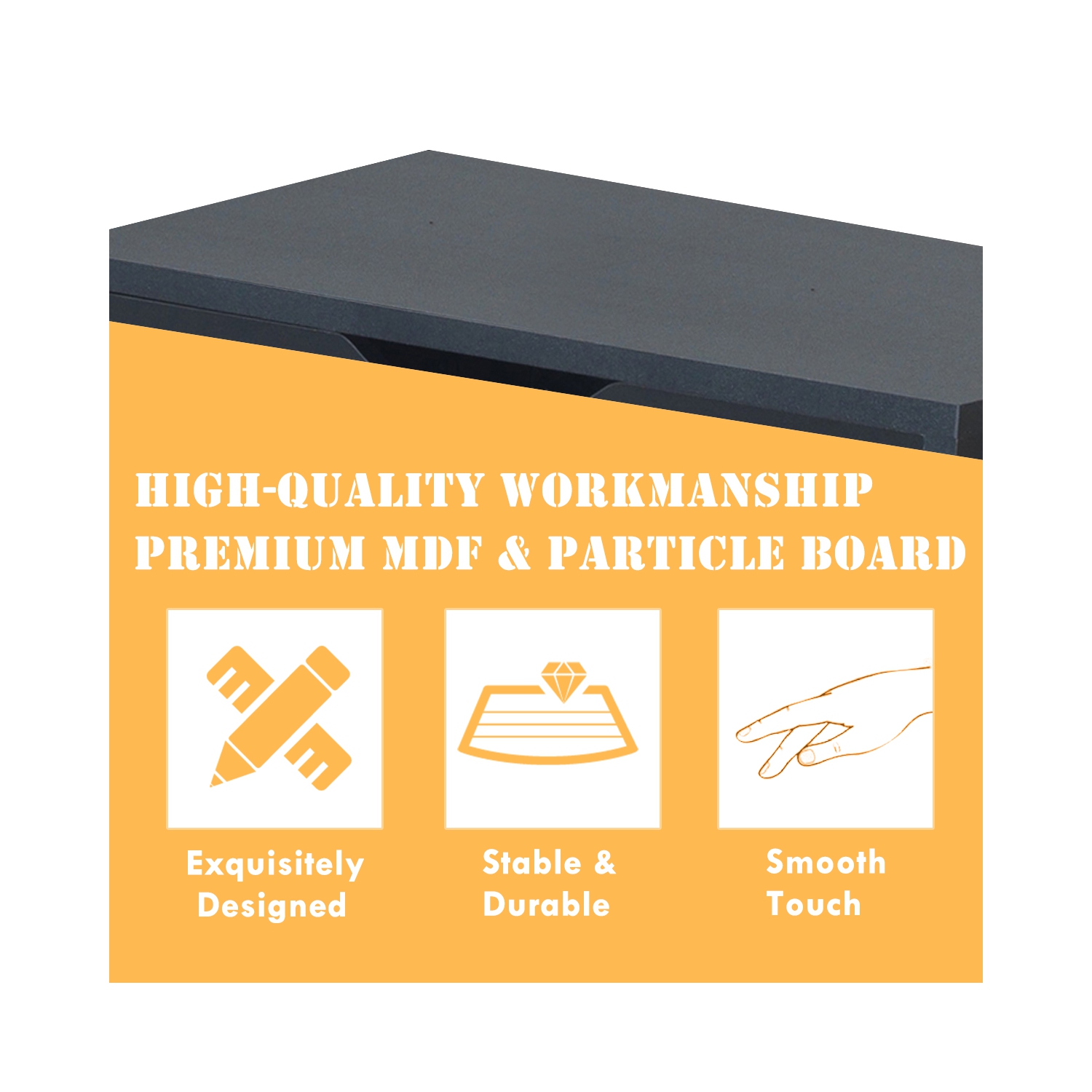 Topbuy Set of 2 Ladder Bookcase 4-Tier Storage Bookshelf with Drawers