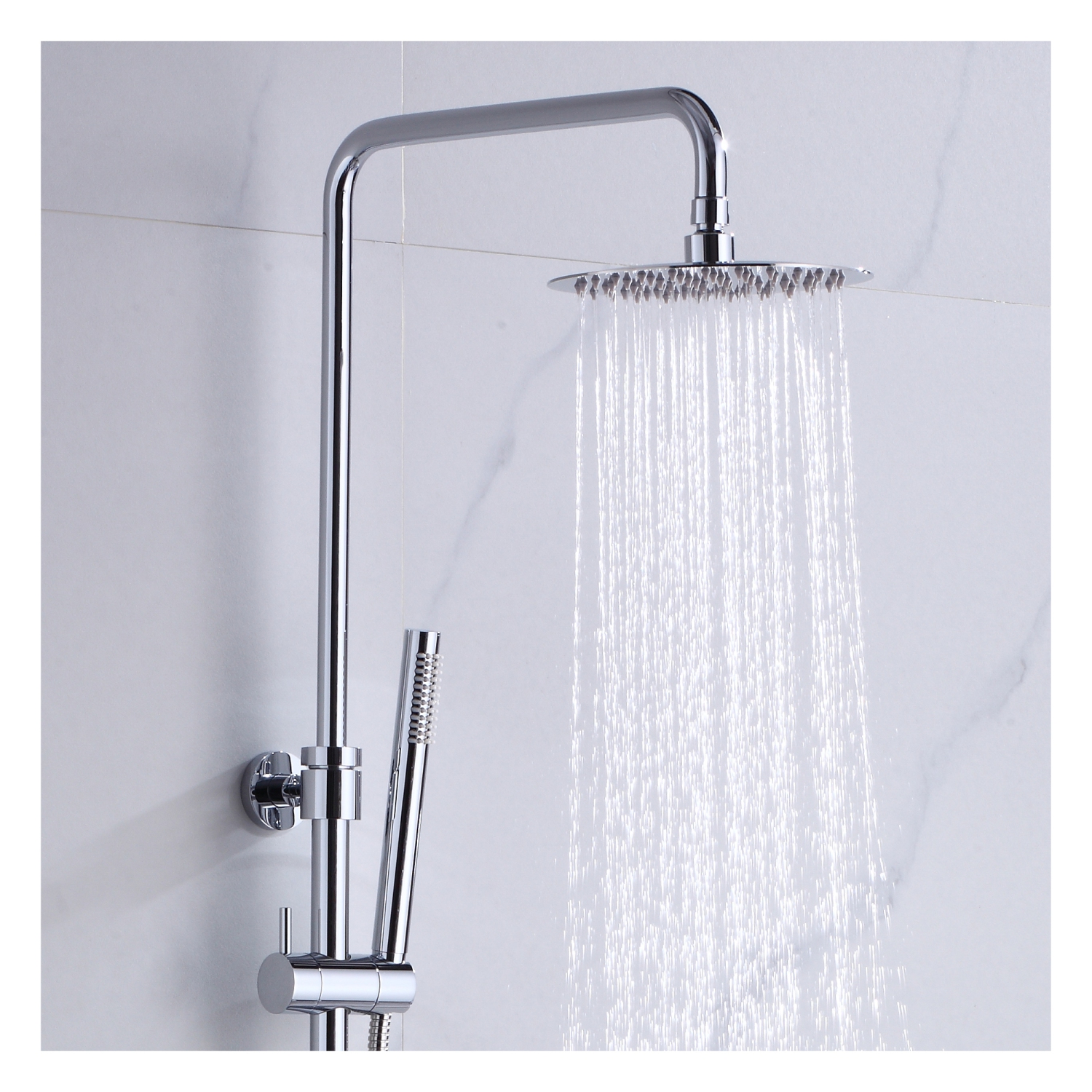 Akuaplus® Elite 3 Shower Faucet with Sliding Rail - chrome