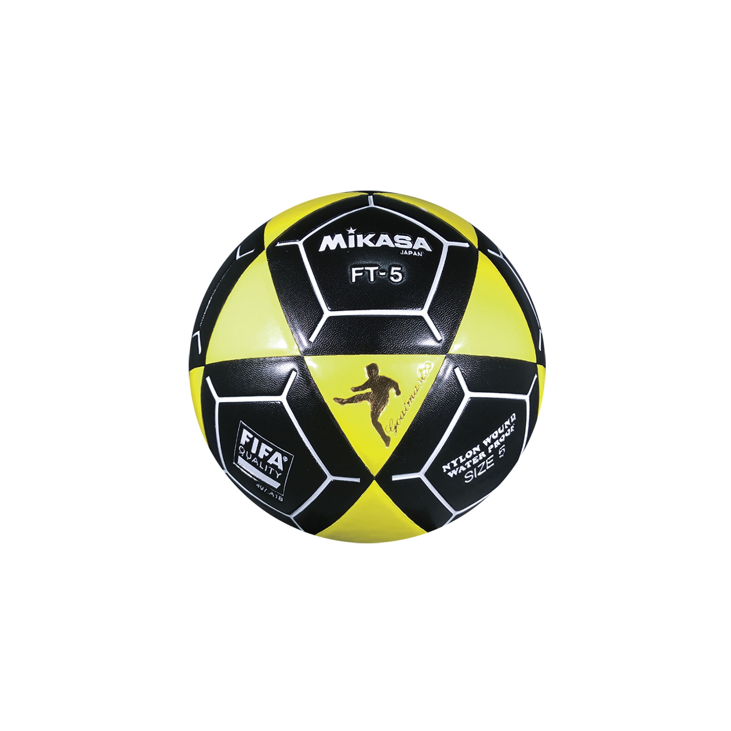 Mikasa Goal Master Soccer Ball - FT-5 Official FIFA and NFA Footvolley Size 5, Yellow/Black