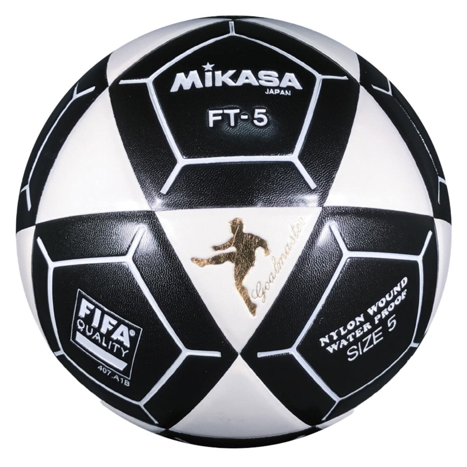 Mikasa Goal Master Soccer Ball - FT-5 Official FIFA and NFA Footvolley Size 5, White/Black