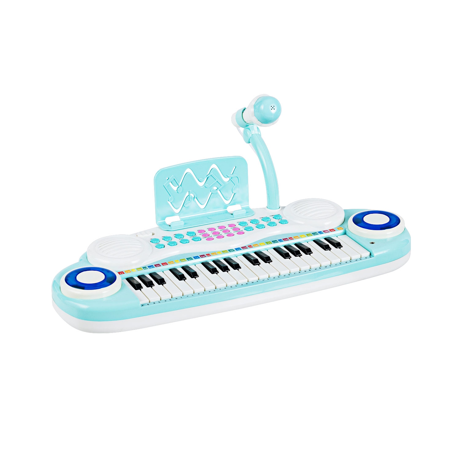 TopBuy – clavier piano électronique pour enfants avec microphone, 37 touches, instruments de musique