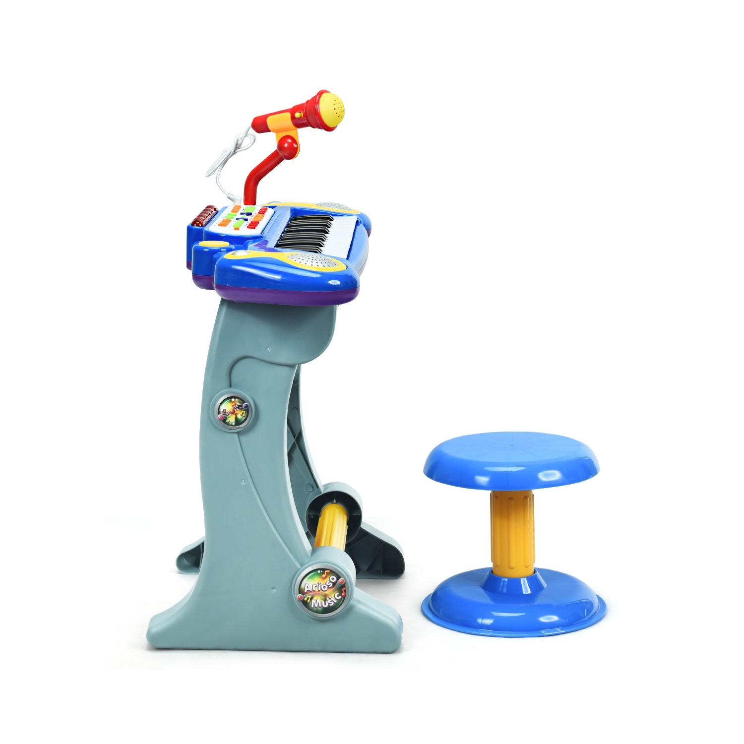 Le piano électronique à 37 touches pour enfants de TopBuy avec microphone et tabouret