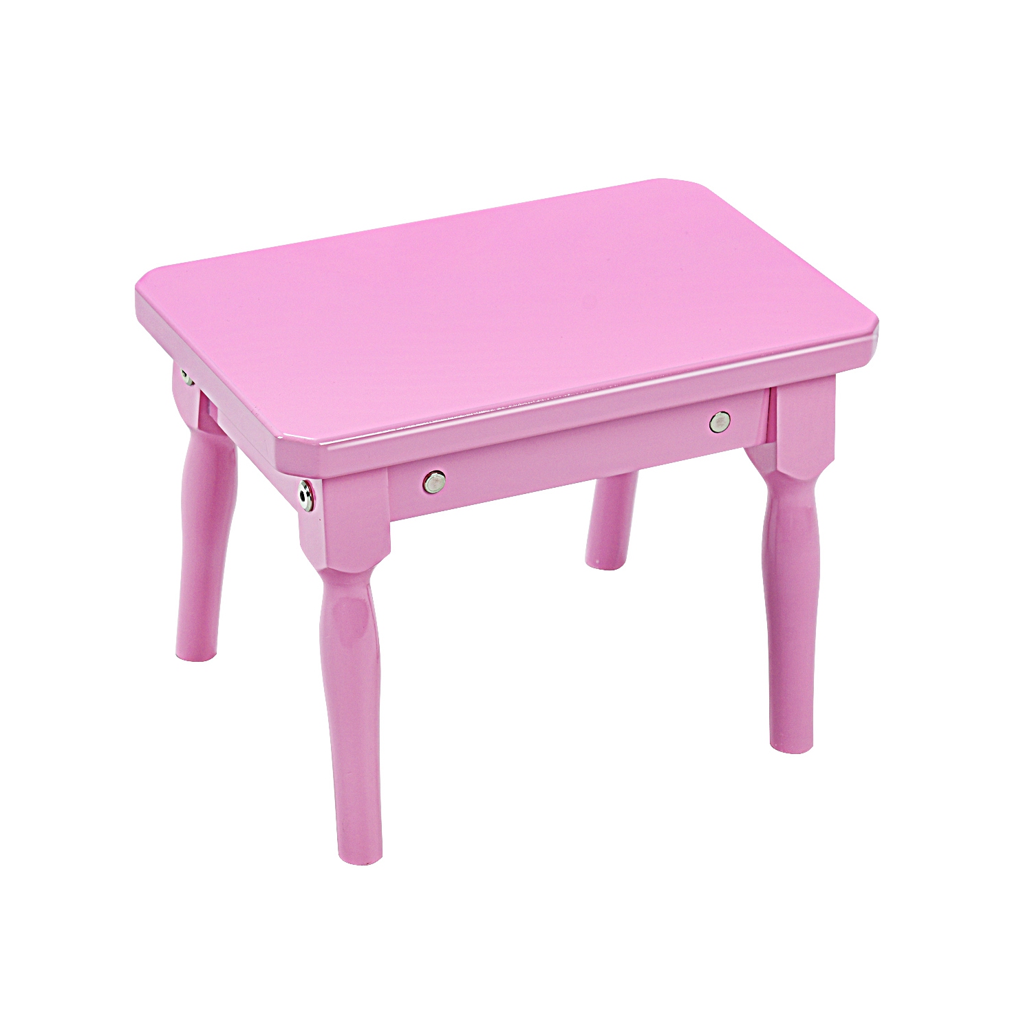 Mini instrument de musique à 30 touches Grand Piano pour tout-petits avec banc en bois noir/rose