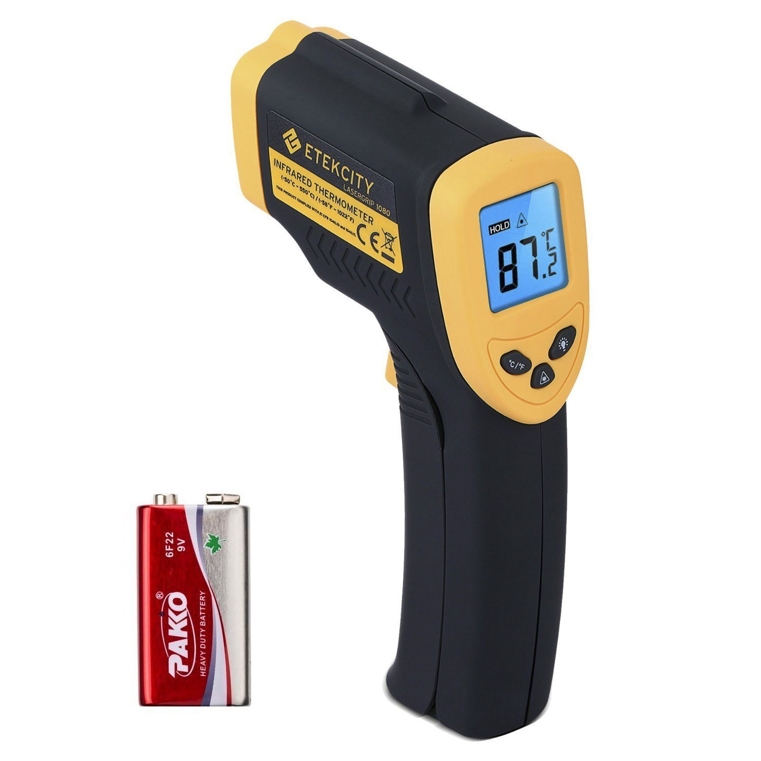 Etekcity Lasergrip 1080 Non-contact Digital Laser Infrared Thermometer