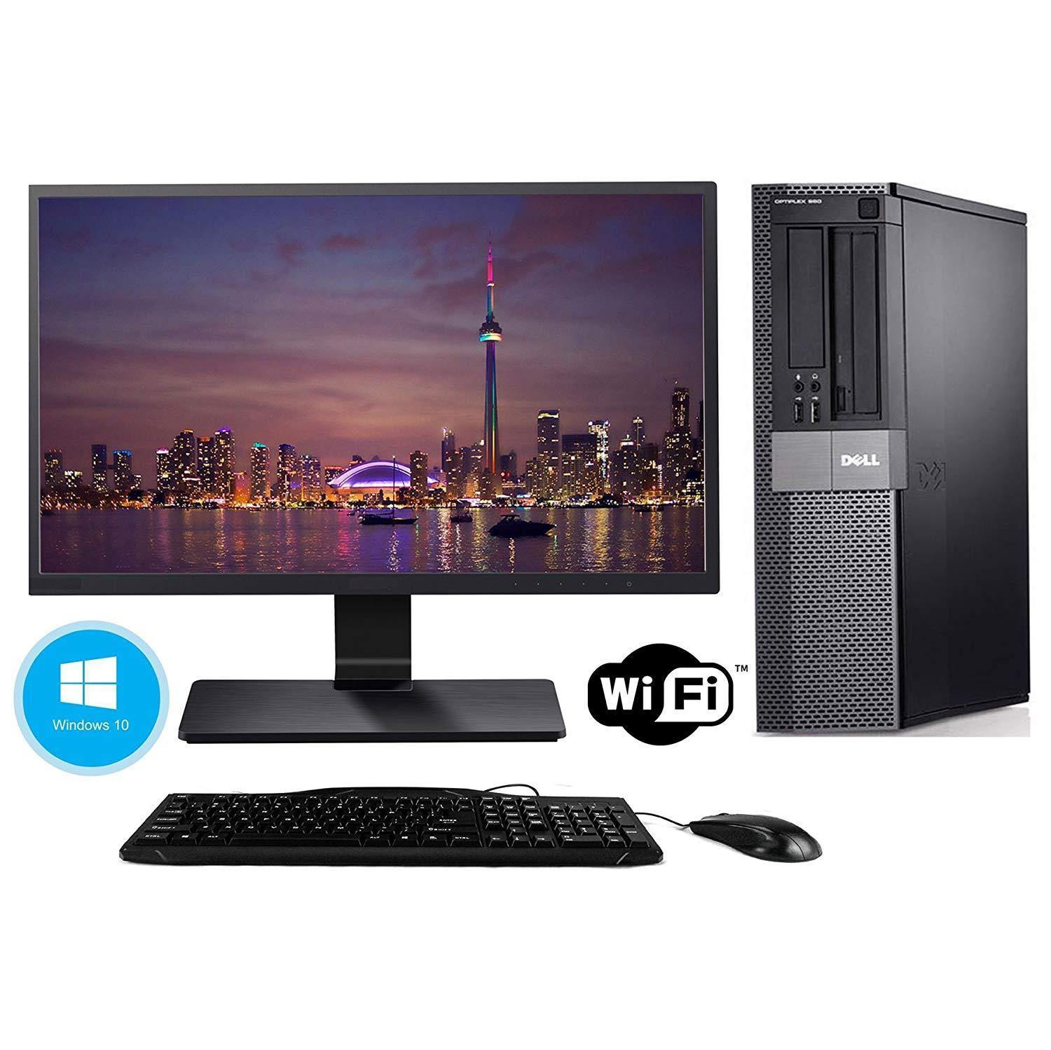 Refurbished (Good) - GAMERS PARADISE Level 2 -Dell OptiPlex 9010 Core i7 3770 3.4 GHz, 16Gb Ram, 500Gb+22" Monitor~Win10 Pro, Webcam-WiFi