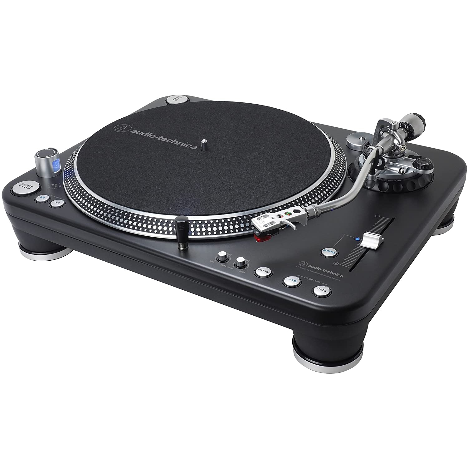 Audio-Technica AT-LP1240-USBXP Platine DJ professionnelle à entraînement direct (analogique et USB)