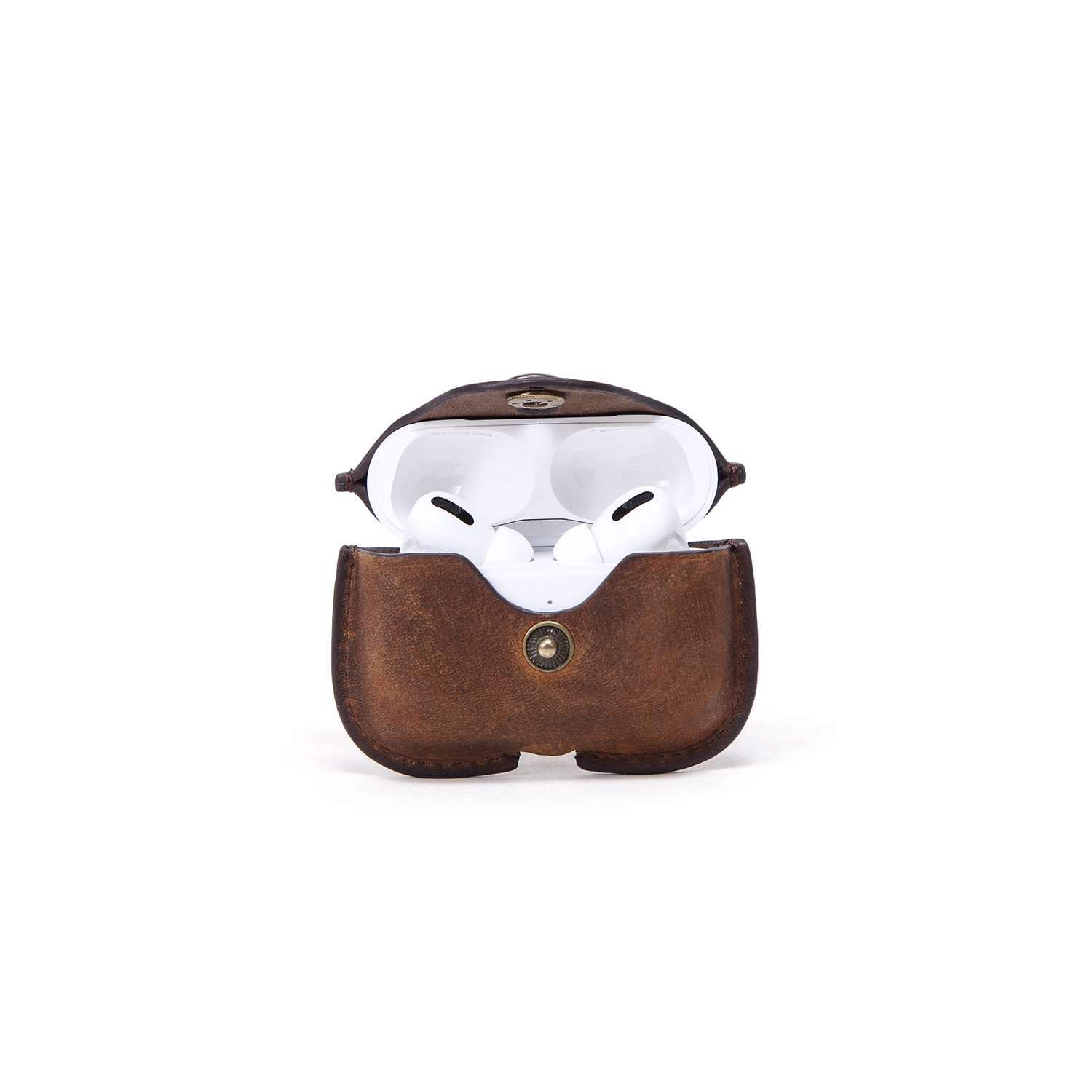 Apple Airpod Pro Case Cover - Cowhide Leather / Blue