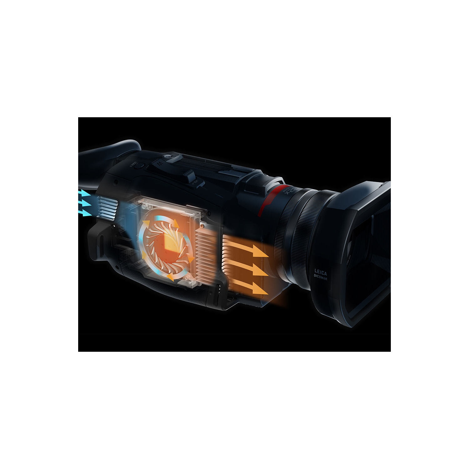 Caméscope professionnel HC-X1500 4K de Panasonic avec zoom optique 24x avancé