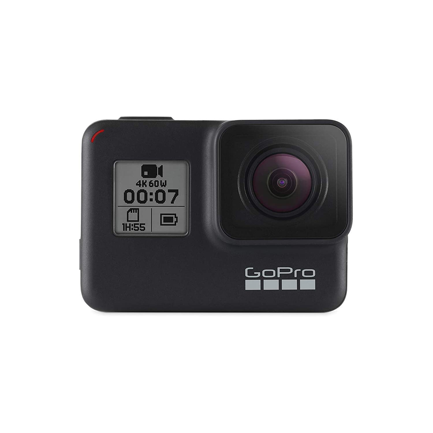 GoPro HERO7 Black Waterproof Digital Action Camera with Touchscreen 4K HD Video 12MP Photos, Live Streaming, Stabilization
