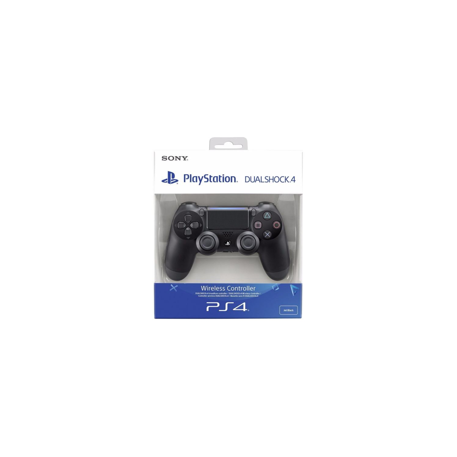 Playstation 4 DualShock 4 Wireless Controller - Jet Black V2 [PlayStation 4 Accessory]