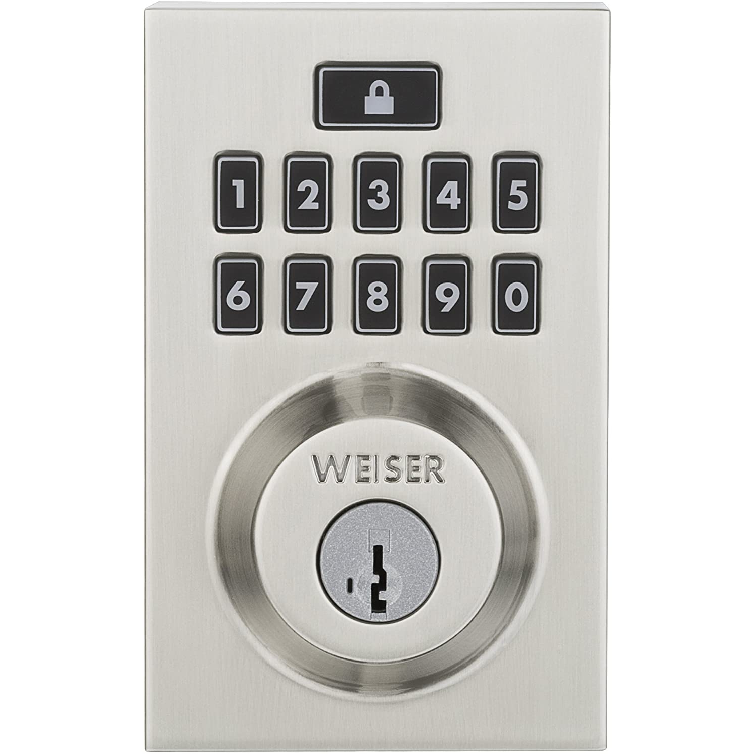 Weiser Smartcode 10 Touchpad Electronic Deadbolt - Silver - Brand New