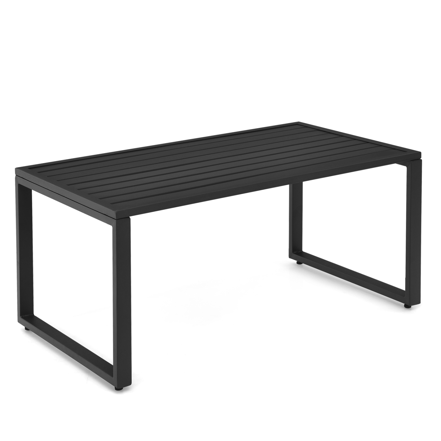 Patiojoy 4 PCS Patio Furniture Sofa Set Loveseat Coffee Table for Backyard Balcony & Poolside