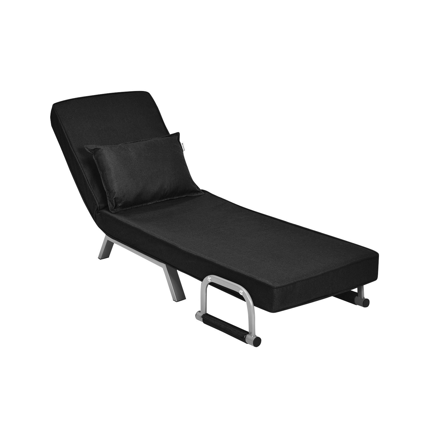 Topbuy Sofa Bed Folding Arm Chair Sleeper 5 Position Recliner Full Padded Lounger Couch