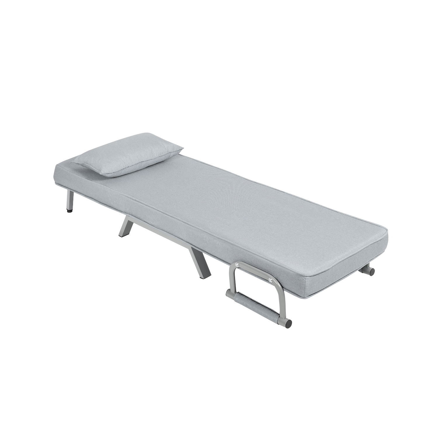 Topbuy Sofa Bed Folding Arm Chair Sleeper 5 Position Recliner Full Padded Lounger Couch